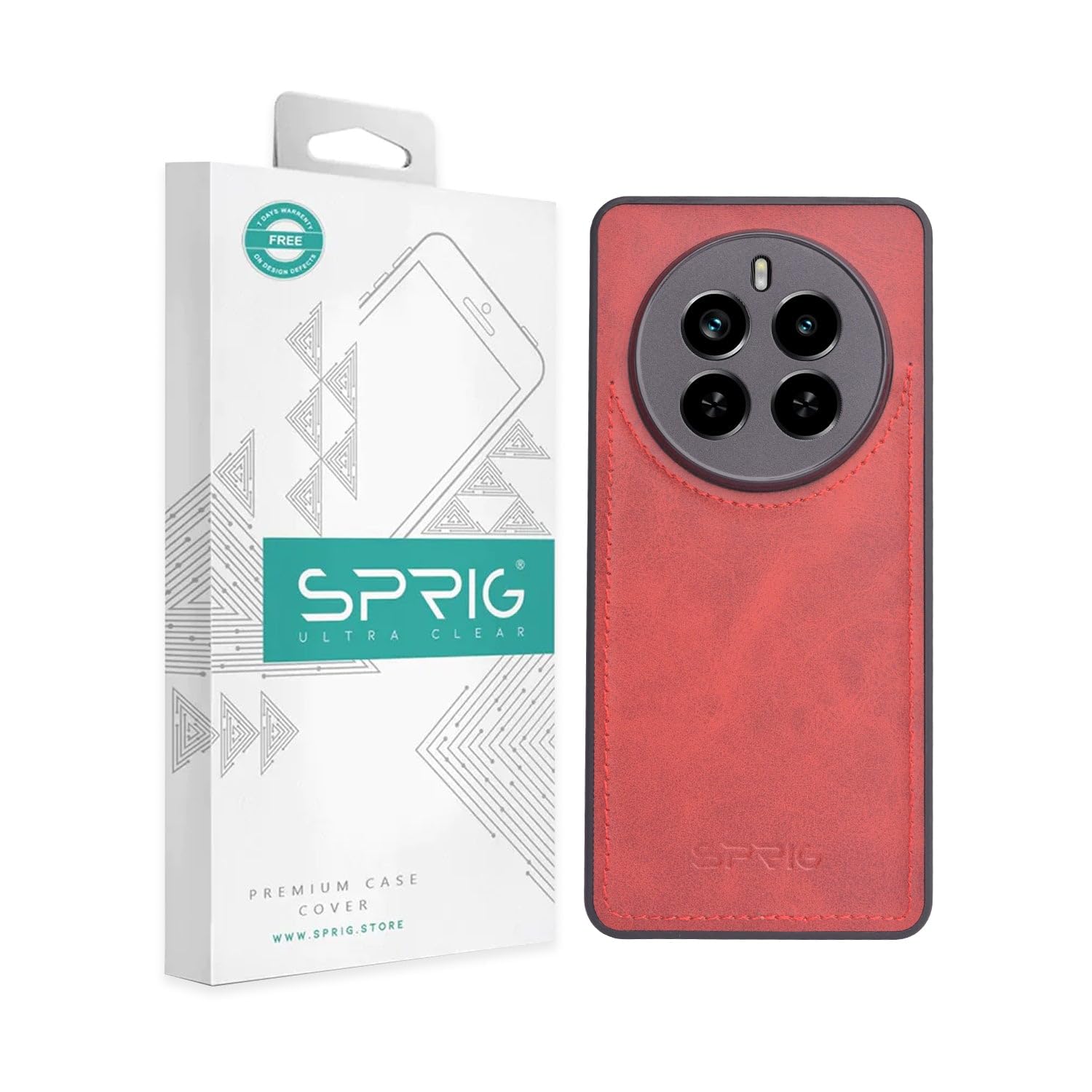 SPRIG Compatible with Realme P1 Pro 5G Clear Premium Back Cover Drop Tested Shock Proof Mobile Case for Men,Women,Boys and Girls with Camera Protection (Red) (B0DFCPPK7F) Amazon Price History, Amazon Price Tracker