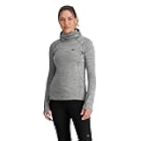 Women's Vigor Grid Fleece Pullover Hoodie, Grey Heather, S