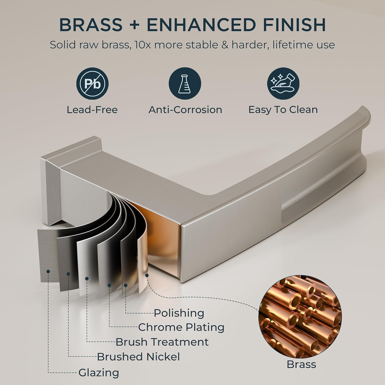 FORIOUS Waterfall Bathtub Faucet Set 3 Hole Brushd Nickel, 2 Handle Deck Mount Roman Tub Faucet Widespread with Pre-Installed Water Hose for Garden Bathroom Bath Sink