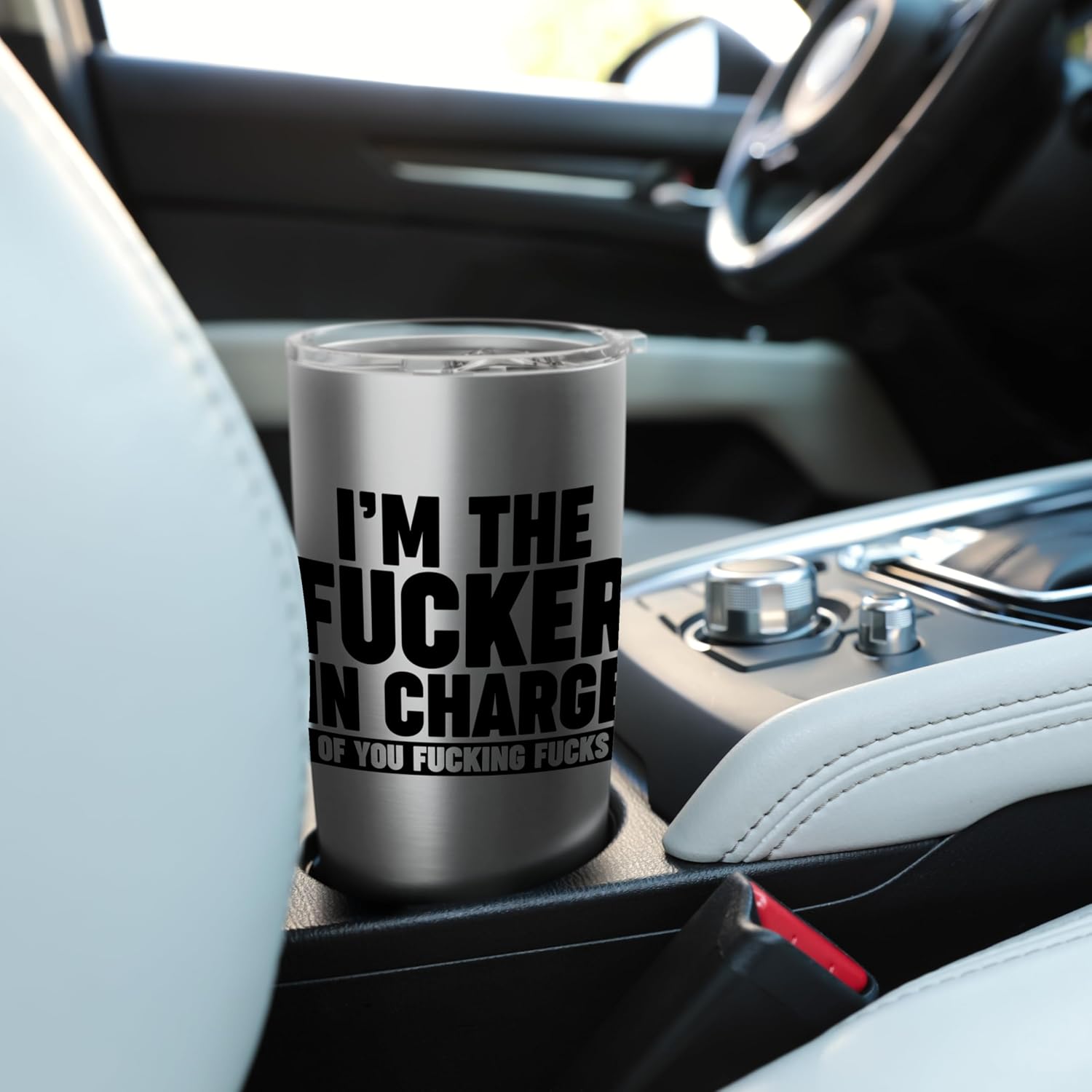I'm the Fucker in Charge Stainless Steel Insulated Tumbler - Image 6