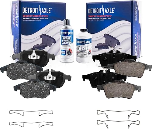 Miniatura 135 de Detroit Axle - Pastillas de Freno Delantero para Chevrolet Captiva Sport Equinox Pontiac Torrent Saturn Vue Suzuki XL-7, Pastillas de Freno Cerámica