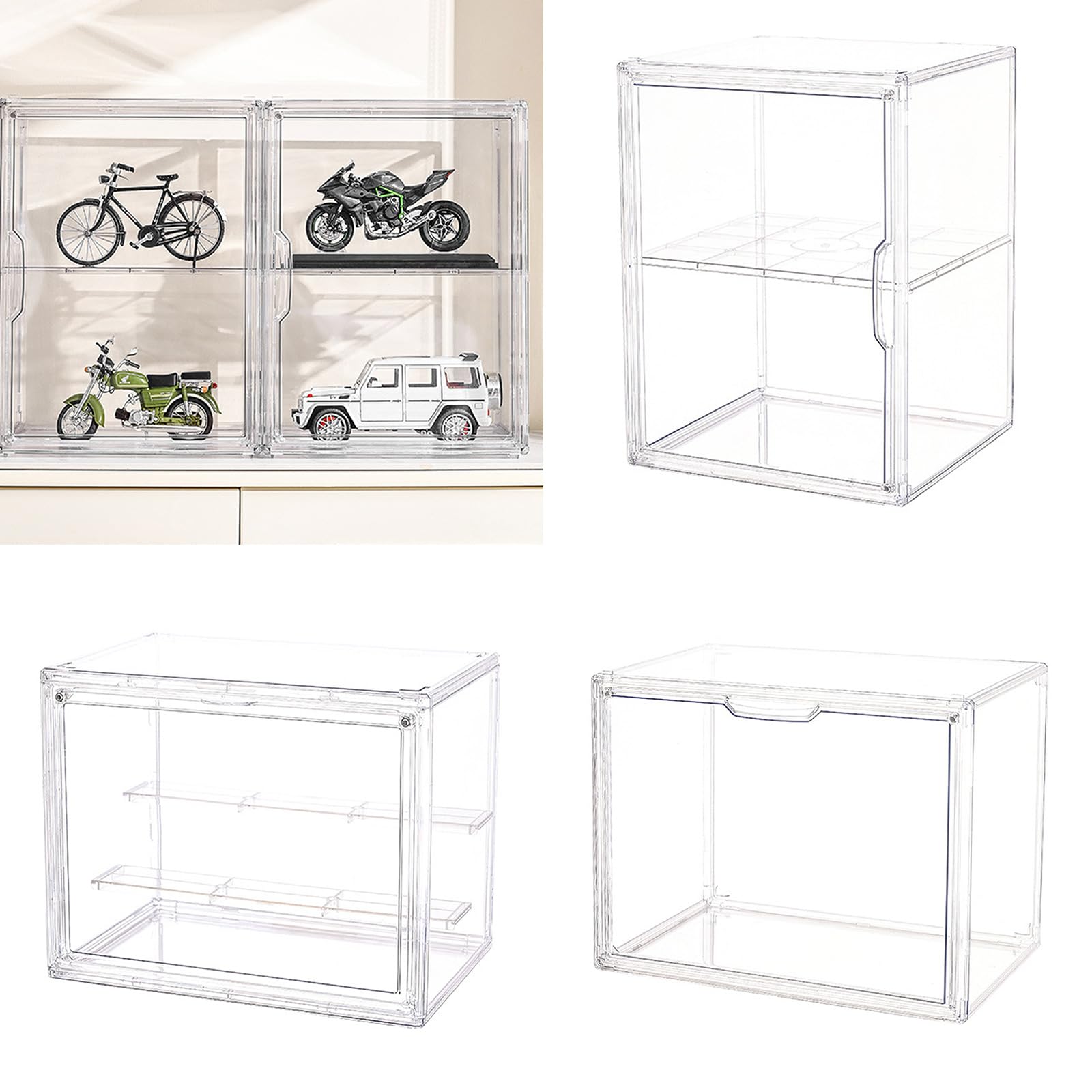 Vitrina para figuras de acción coleccionables y juguetes, caja organizadora grande con PET Easy