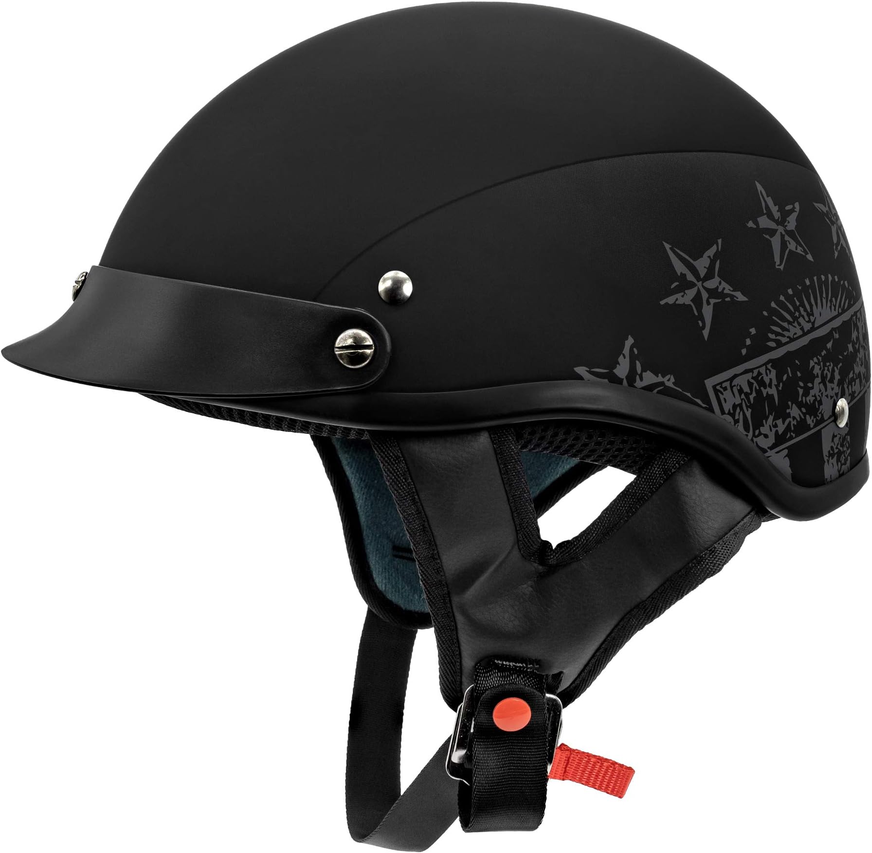Cruiser Solid Half Face Motorcycle Helmet