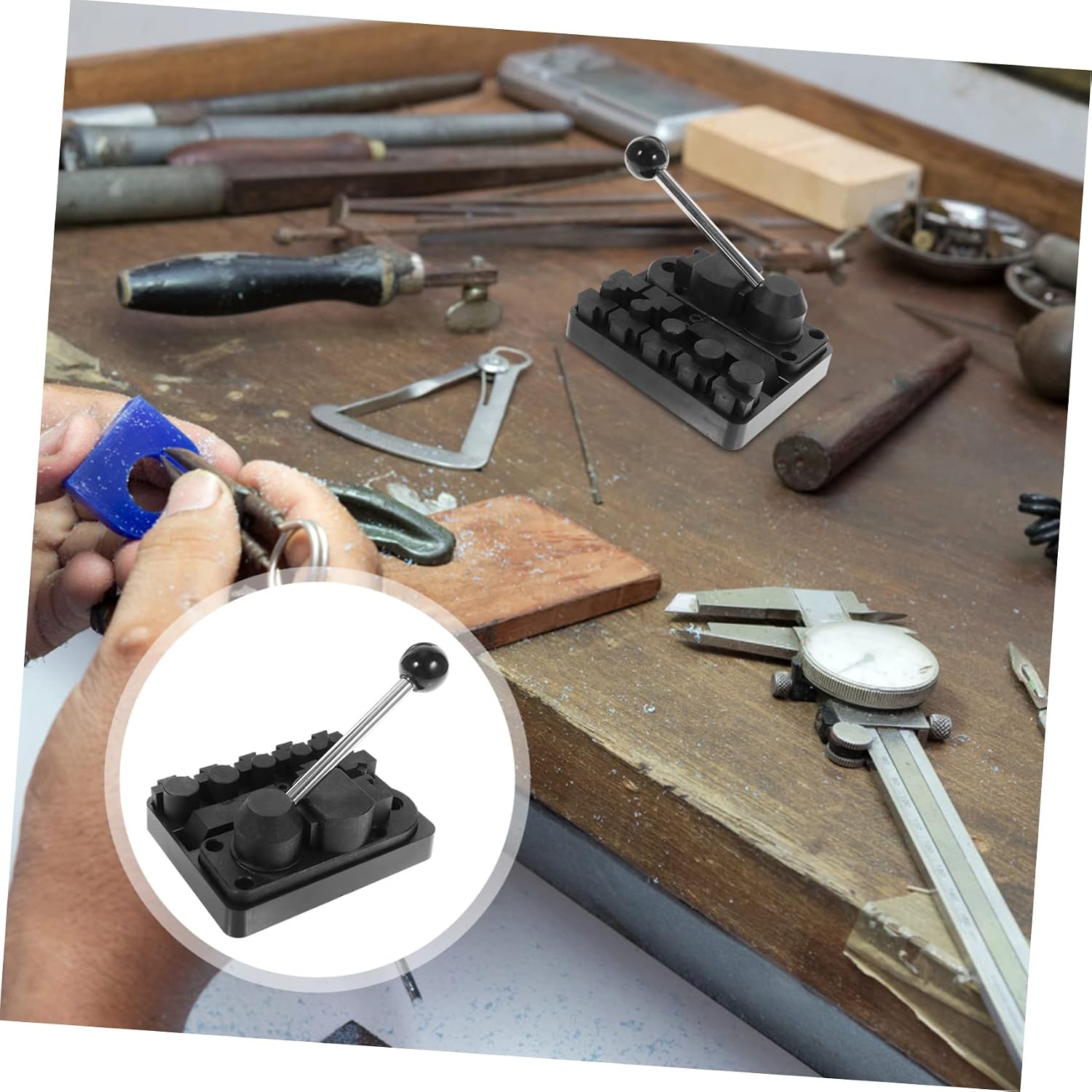 HAPINARY Ring Bending Tool 12mm 14mm 16mm, ABS Black, for Jewelry Designers