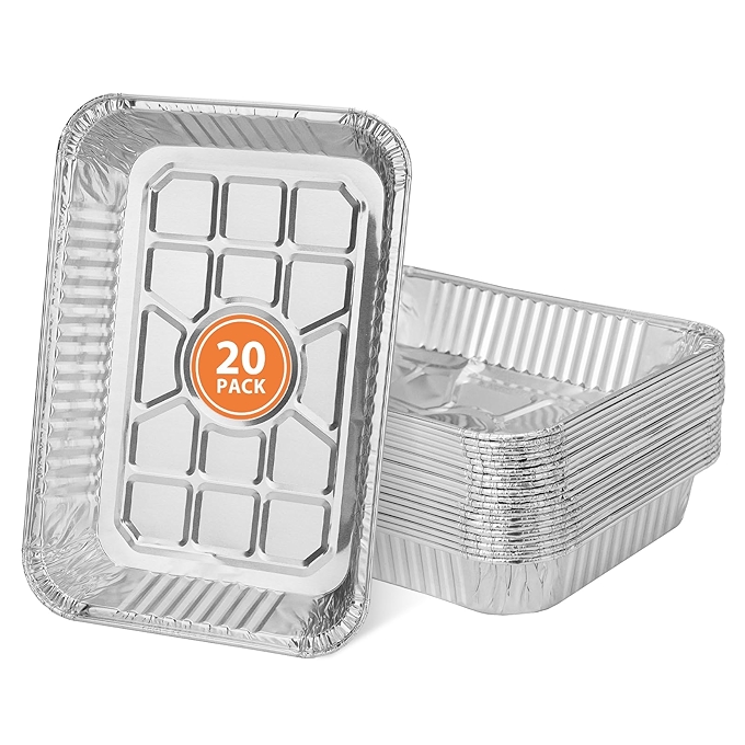 20个装铝箔滴水盘衬垫适用于Weber Spirit、Genesis、Traveler、Q系列