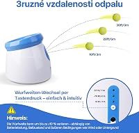 Pet Prime Automata Labdavető Kutyáknak 3 Távolsággal 3-9m Teniszlabdákkal 3
