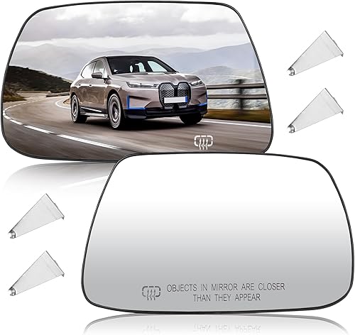 Espejo calefactable para el lado izquierdo del conductor y del pasajero derecho para Jeep Grand Cherokee 2005-2010, reemplaza 5142874AA 5142875AA