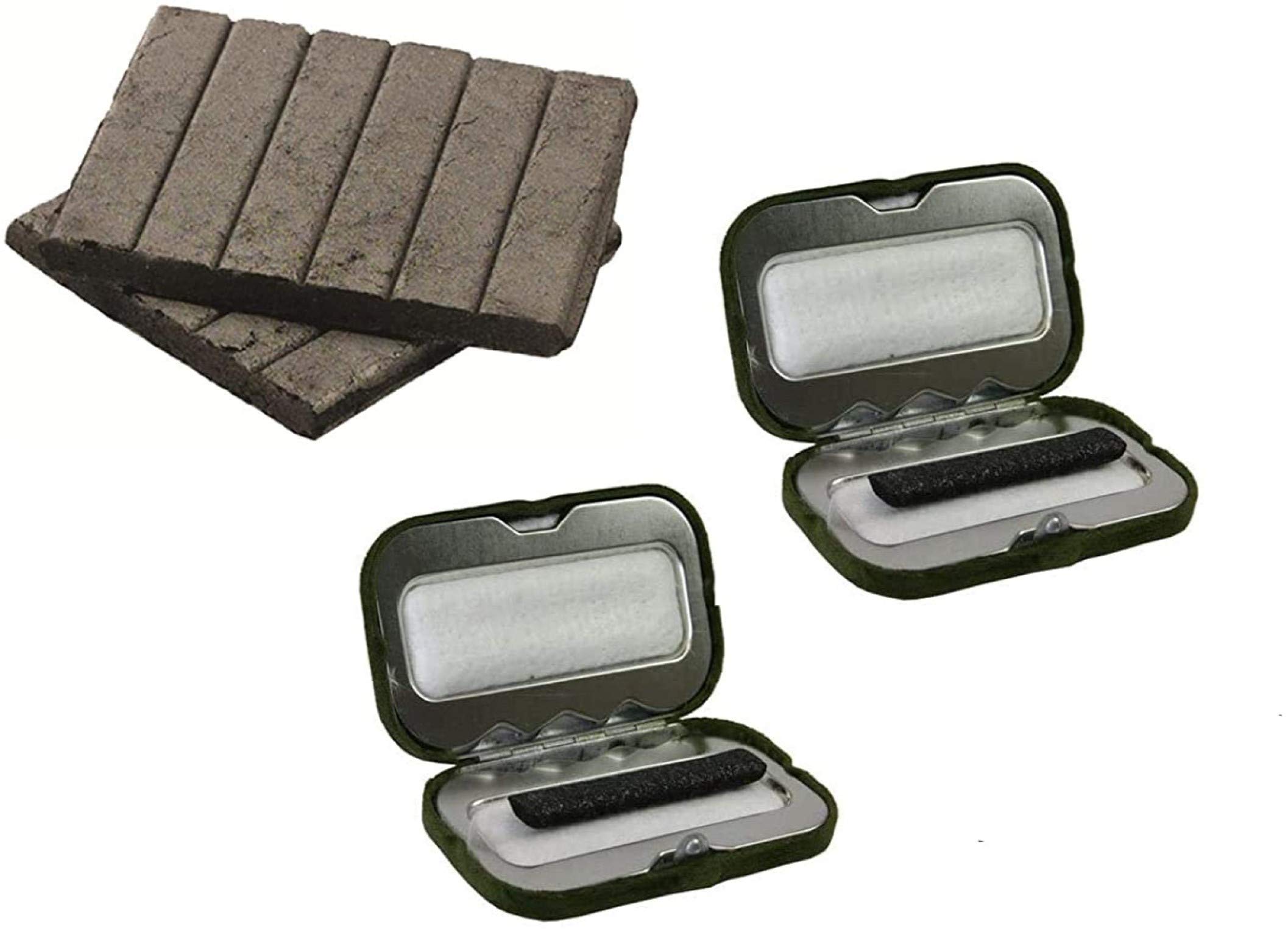 Highlander 2 x Charcoal Pocket Handwarmer + 12 Fuel Rods