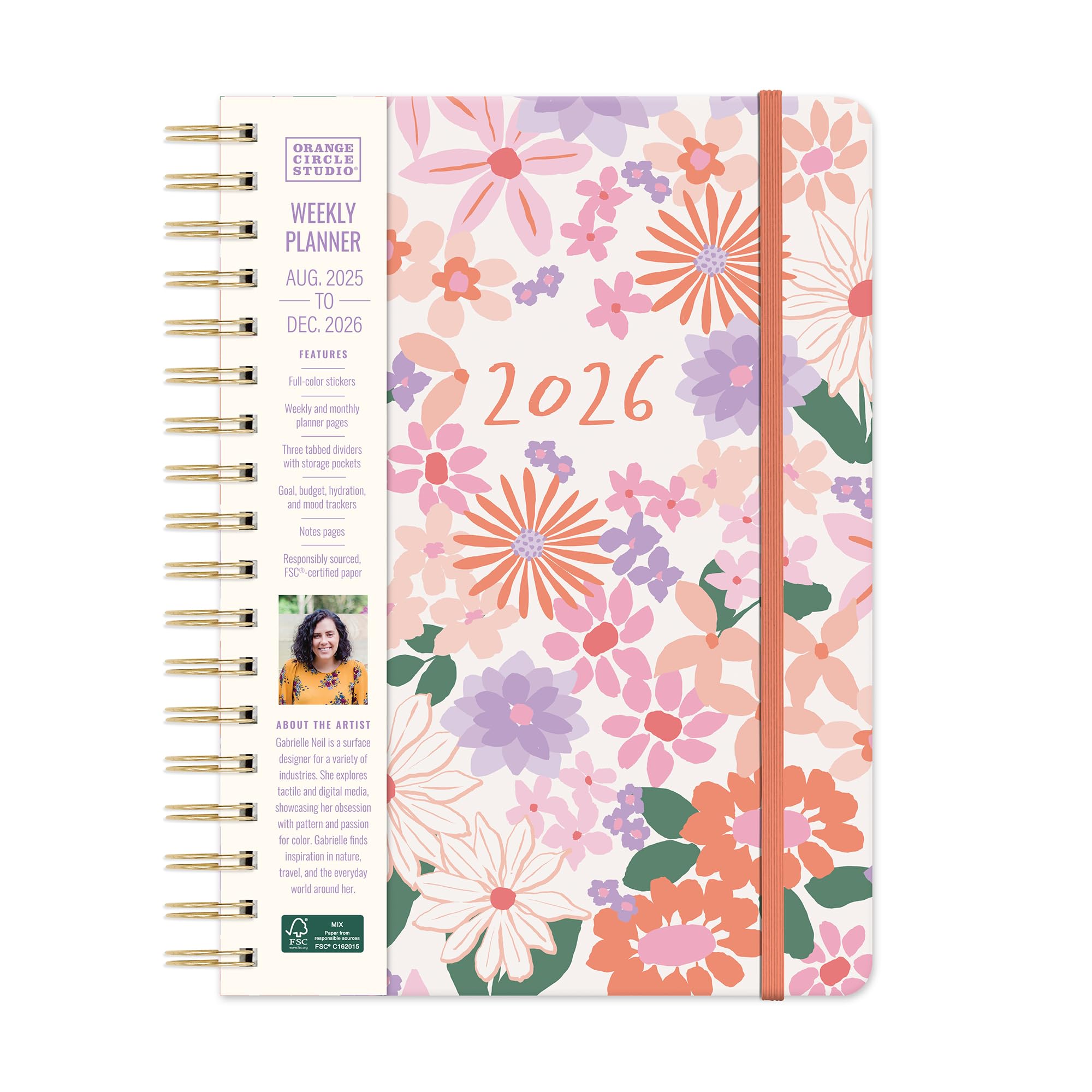 Amazon.com : Orange Circle Studio 2026 Secret Garden Tri-Tab