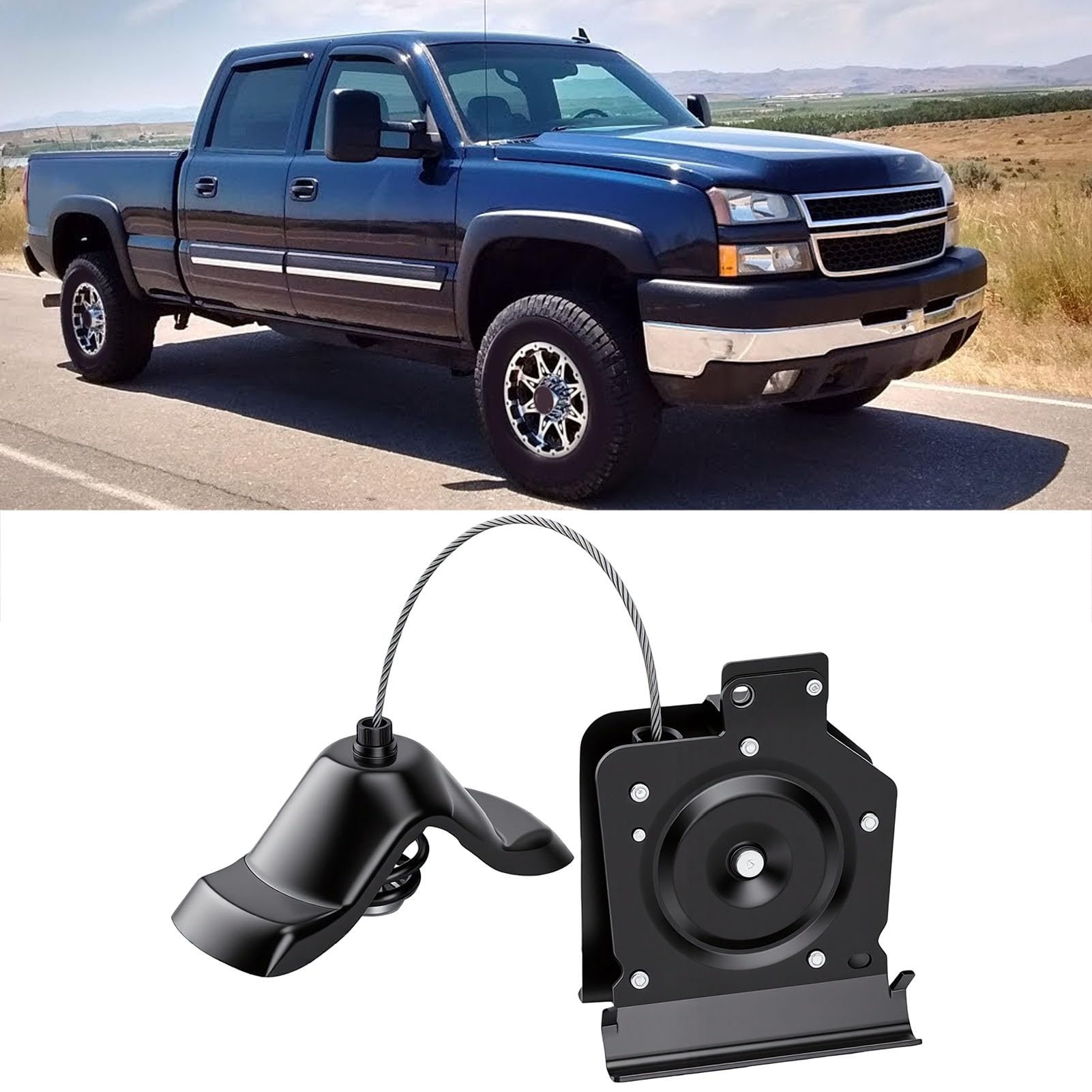 Podnośnik do Koła Zapasowego, Uchwyt Wciągarki ze Stopu Stali, Bezpośrednia Wymiana Wciągarki, Mocowanie Tylne, Pasuje do Chevy 2500 HD 3500 HD od 2003 2010