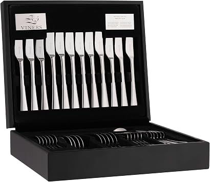 Viners Darwin 18/10 44 Piece Wooden Canteen Cutlery Giftbox