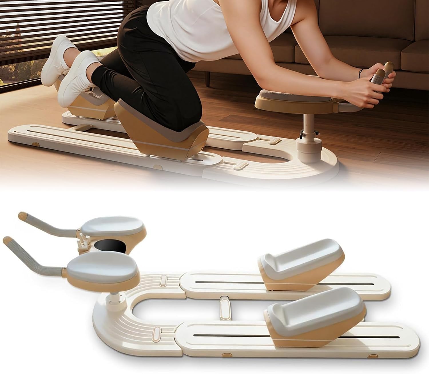 Máquina de gateo y estirador de columna vertebral contra el dolor lumbar en casa