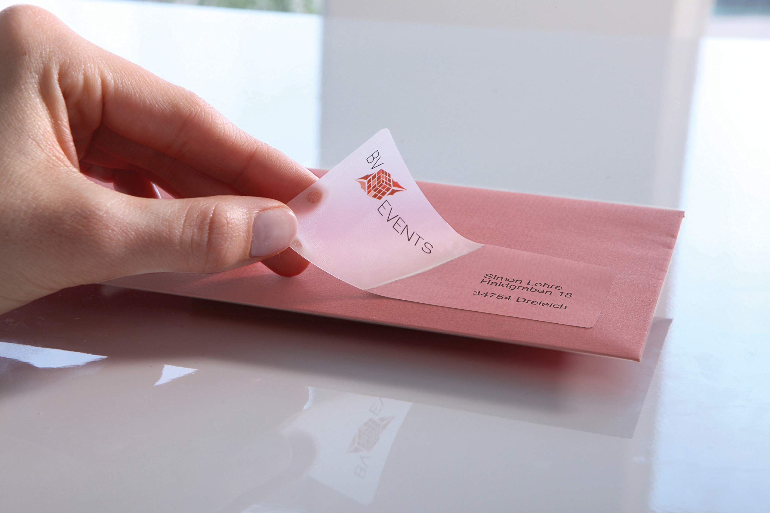 Etichette Adesive Avery Zweckform L7551-25 - 1625 Etichette Trasparenti 38x21,2mm, Per Laser E Fotocopiatrici - Foto 2