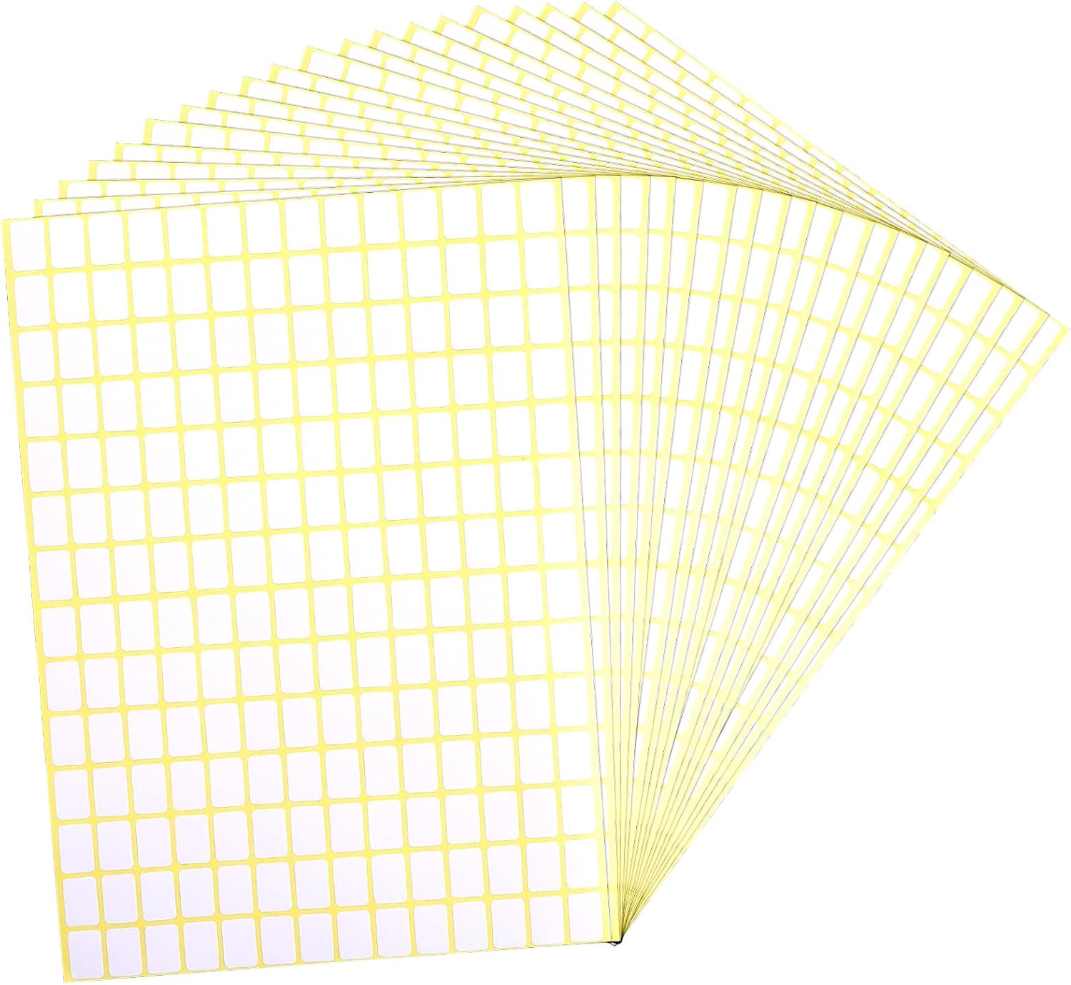 3920 Pcs White Labels Stickers, 20 Sheets Blank Stickers to Write On Price Sticker, 13 X 9 Mm Removable Freezer Labels for Jars File Folders School Office Kitchen