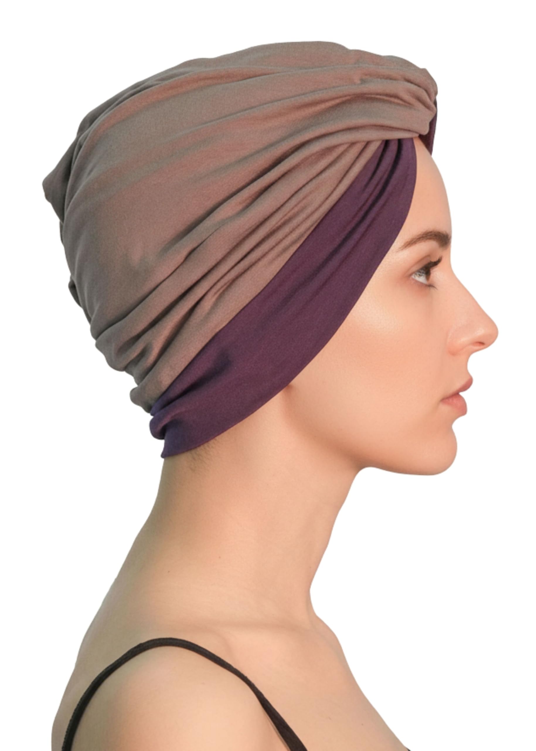Deresina Headwear Turban Chimio Femme, Torsadée Bonnets en Bambou pour la Perte de Cheveux, Respirant Coiffe Couvre-Chef Complet, Chapeau Classique, Elegant et Confortable pour Dames