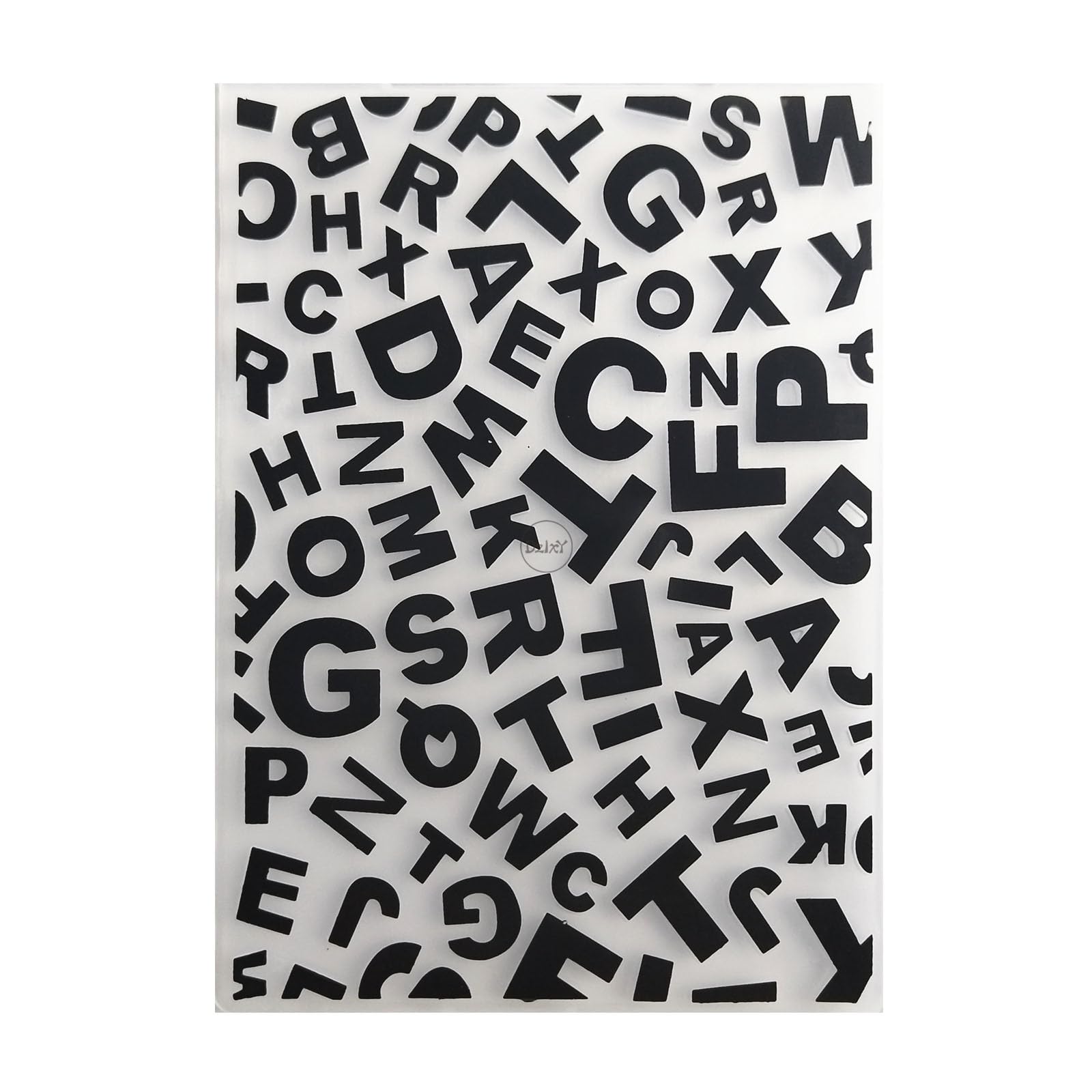 DzIxY English Alphabet Plastic Embossing Folders for Cards Making Supplies DIY Paper 3D Scrapbook Stencils Album Crafts Decoration Template