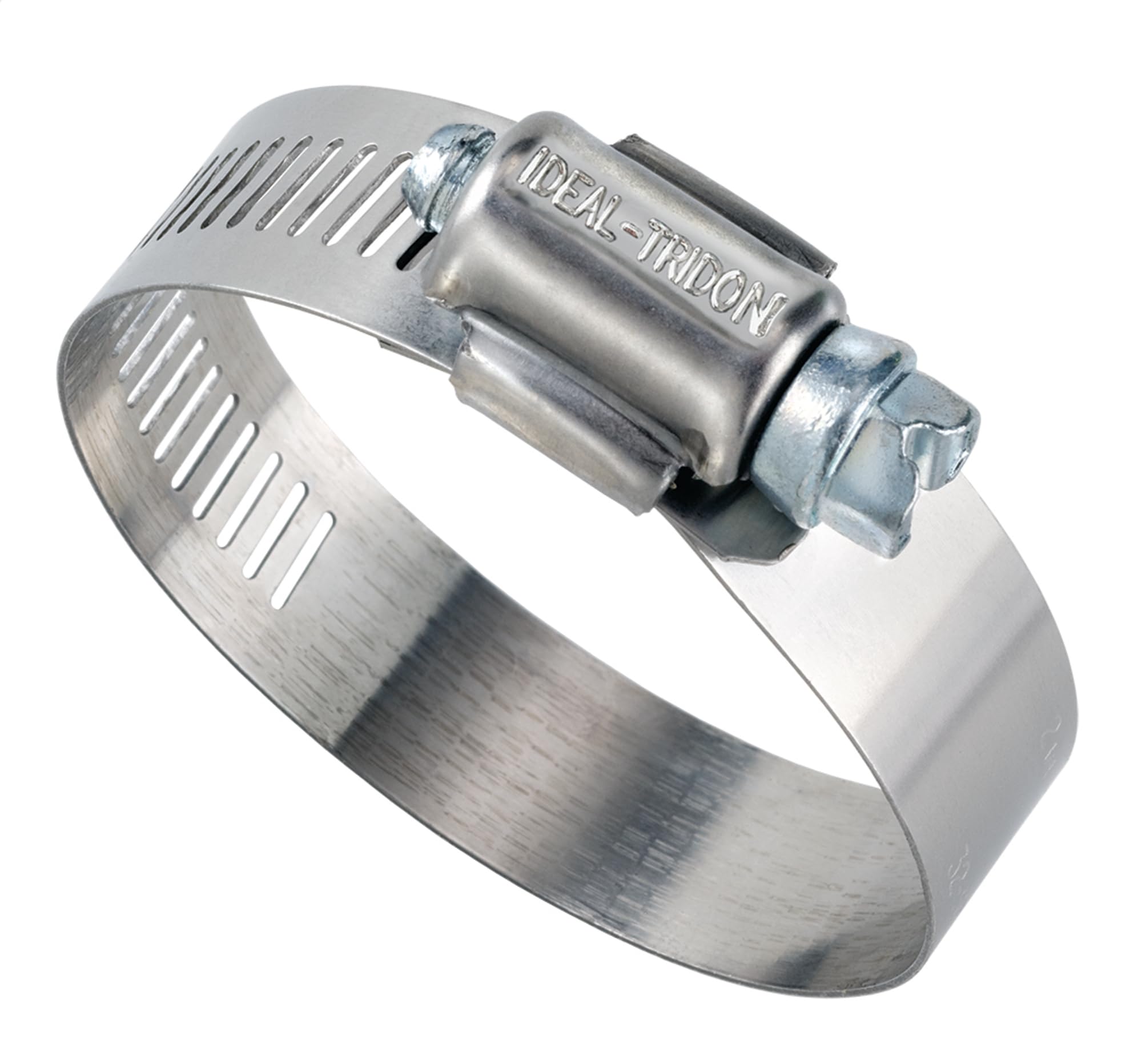Ideal Tridon 5028051 Stainless Steel 50 Series 201/301 Worm Gear Hose Clamp, General Purpose, 28 SAE Size, Fits 1-1/4-1-5/8" Hose ID, 32 mm - 57 mm Hose OD Range (Pack of 10)
