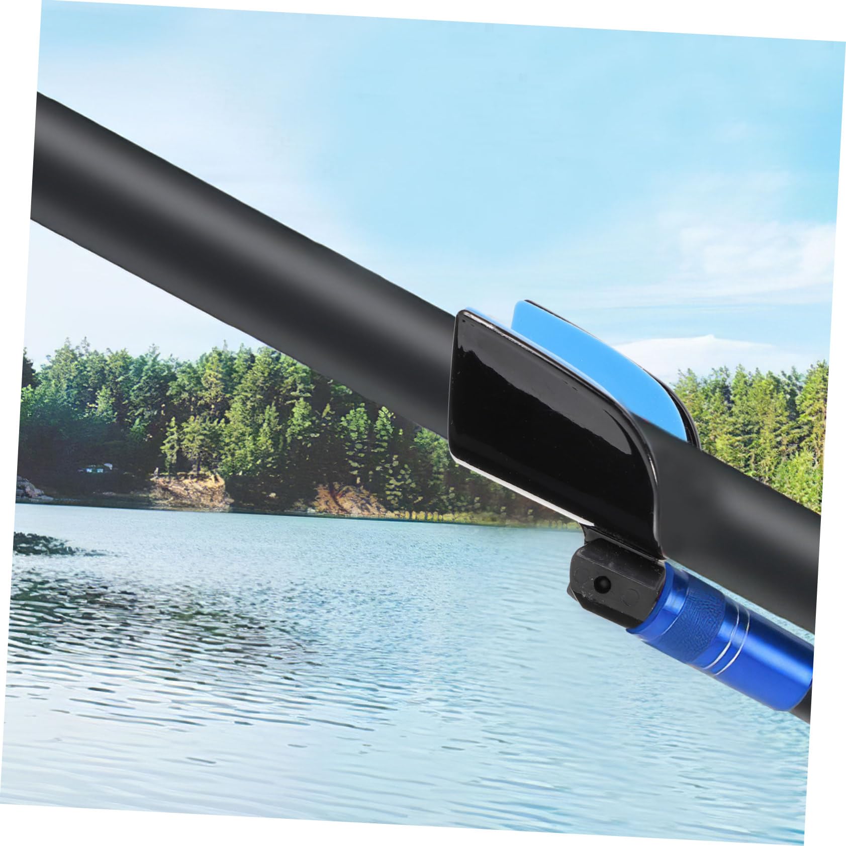 Sosoport 5 Staffe Da Pesca Con Rimbalzo Automatico Testa Di Pecora Asta Torretta Forcella Anteriore Antiscivolo In Plastica Nera 1 Pz Croissant Verticale