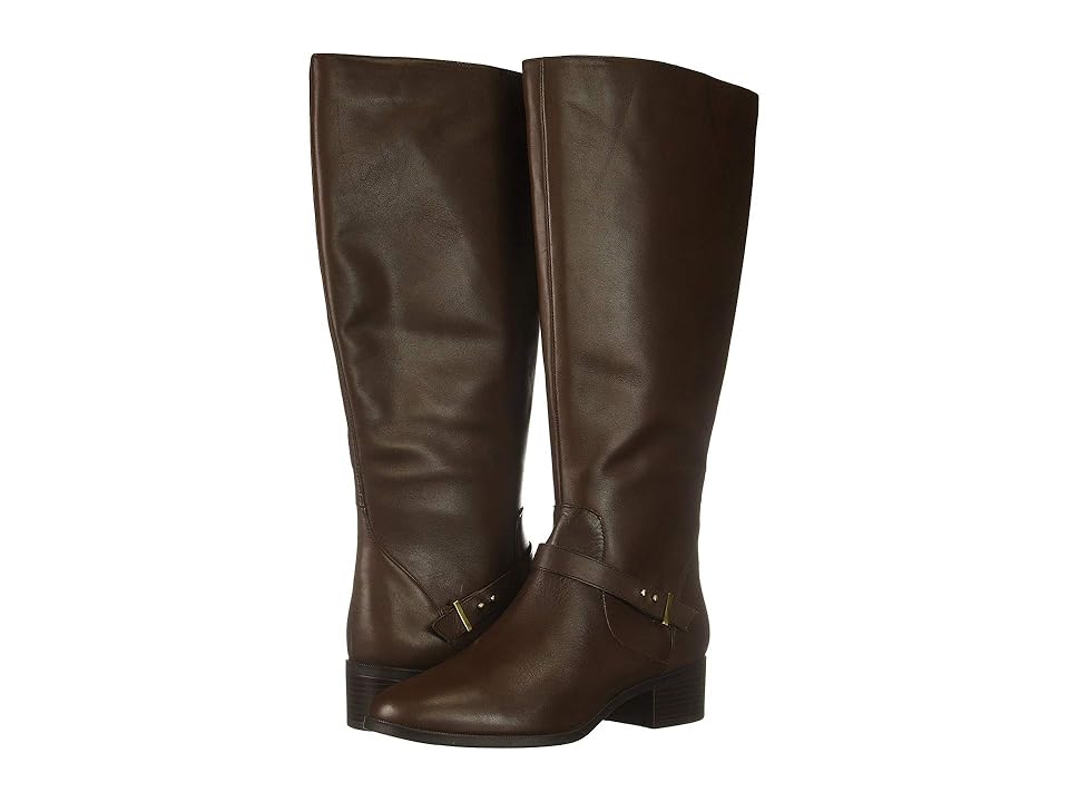 

Bandolino Bloema Wide Calf Boot (Hickory Leather) Women's Boots