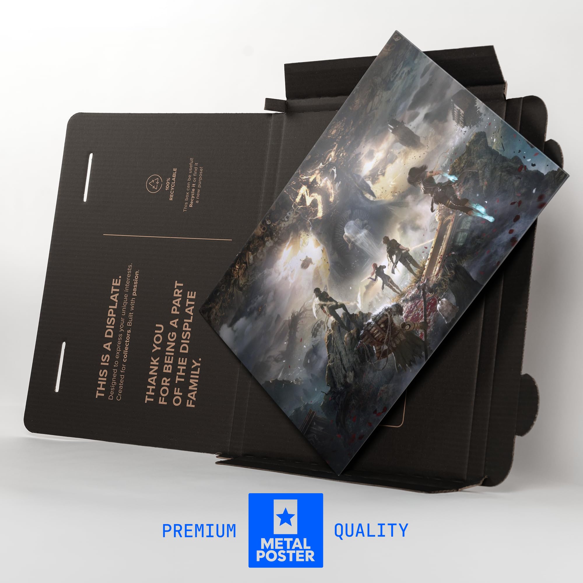 Displate Offiziell Clair Obscur: Expedition 33 MetallPoster - Heroes' Fates - Magnetische Befestigung Inklusive - Lizenziert Bilder Poster 45 cm x 32 cm