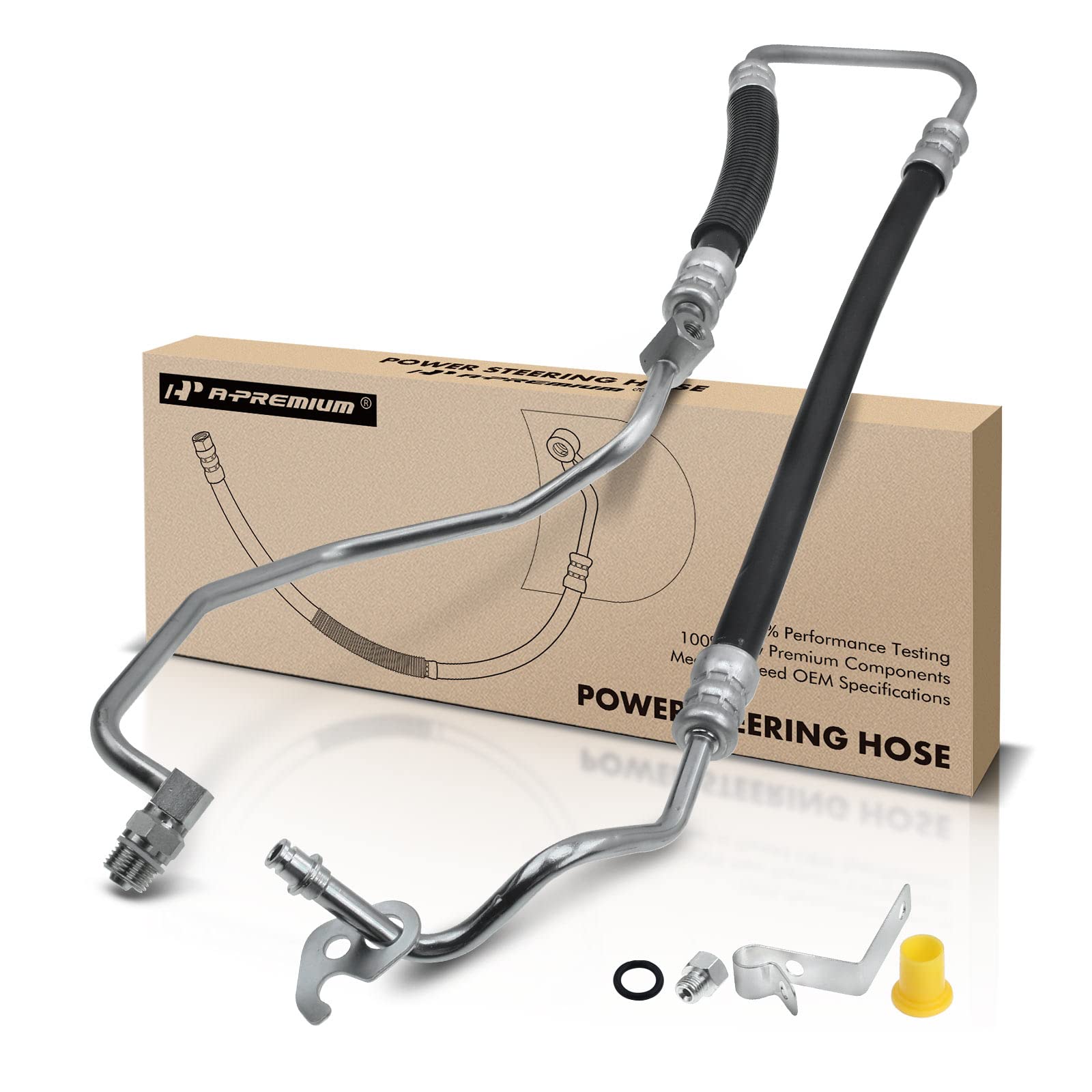 Photo 1 of A-Premium Power Steering Pressure Hose Line Assembly Compatible with Ford Expedition 2002 2003 2004 2005 2006, V8 5.4L, Pump to Rack/Gear