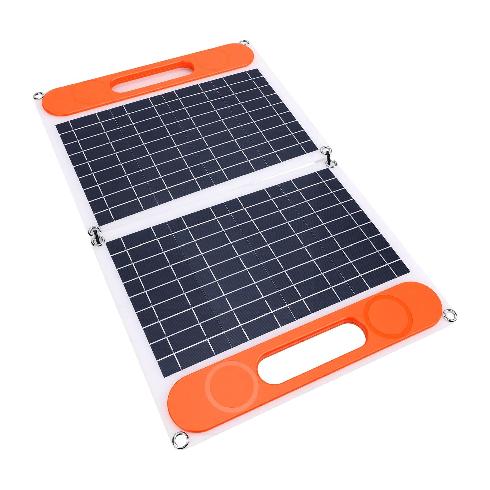 RIZGHWOY 60W Monokrystaliczny Przenośny Zestaw Paneli Słonecznych z | Podwójne USB, Typ C, Wyjścia DC, Kontroler ładowania 100A, Wodoodporny do Kempingu, Wędrówek, RV, Awaryjnego zasilania.