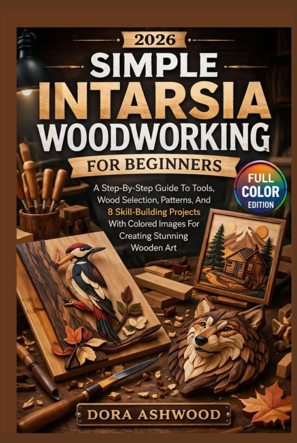 2026 SIMPLE INTARSIA WOODWORKING FOR BEGINNERS: A Step-By-Step Guide To Tools, Wood Selection, Patterns, And 8 Skill-Building Projects With Colored Images For Creating Stunning Wooden Art