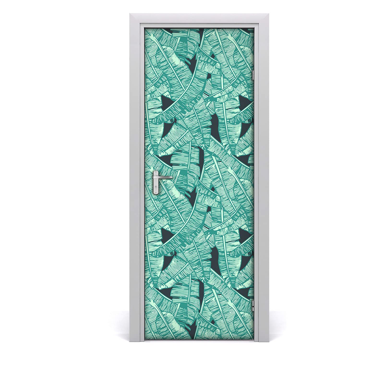 Autocollant de porte imperméable Magic-Stick lavable motif paumes