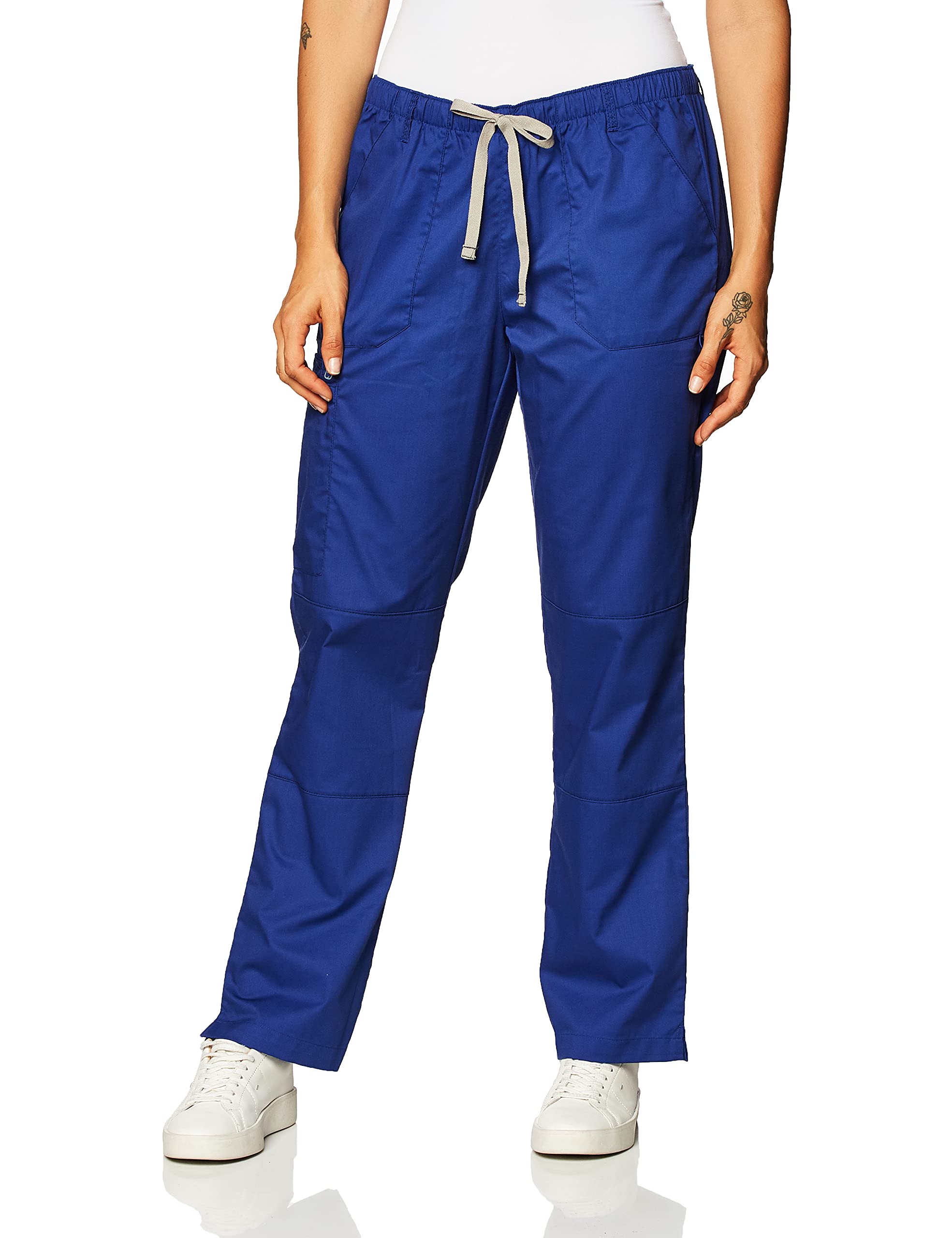 WonderWinkWomen's Petite-Plus-Size Wonderwork Straight Leg Cargo Scrub Pant