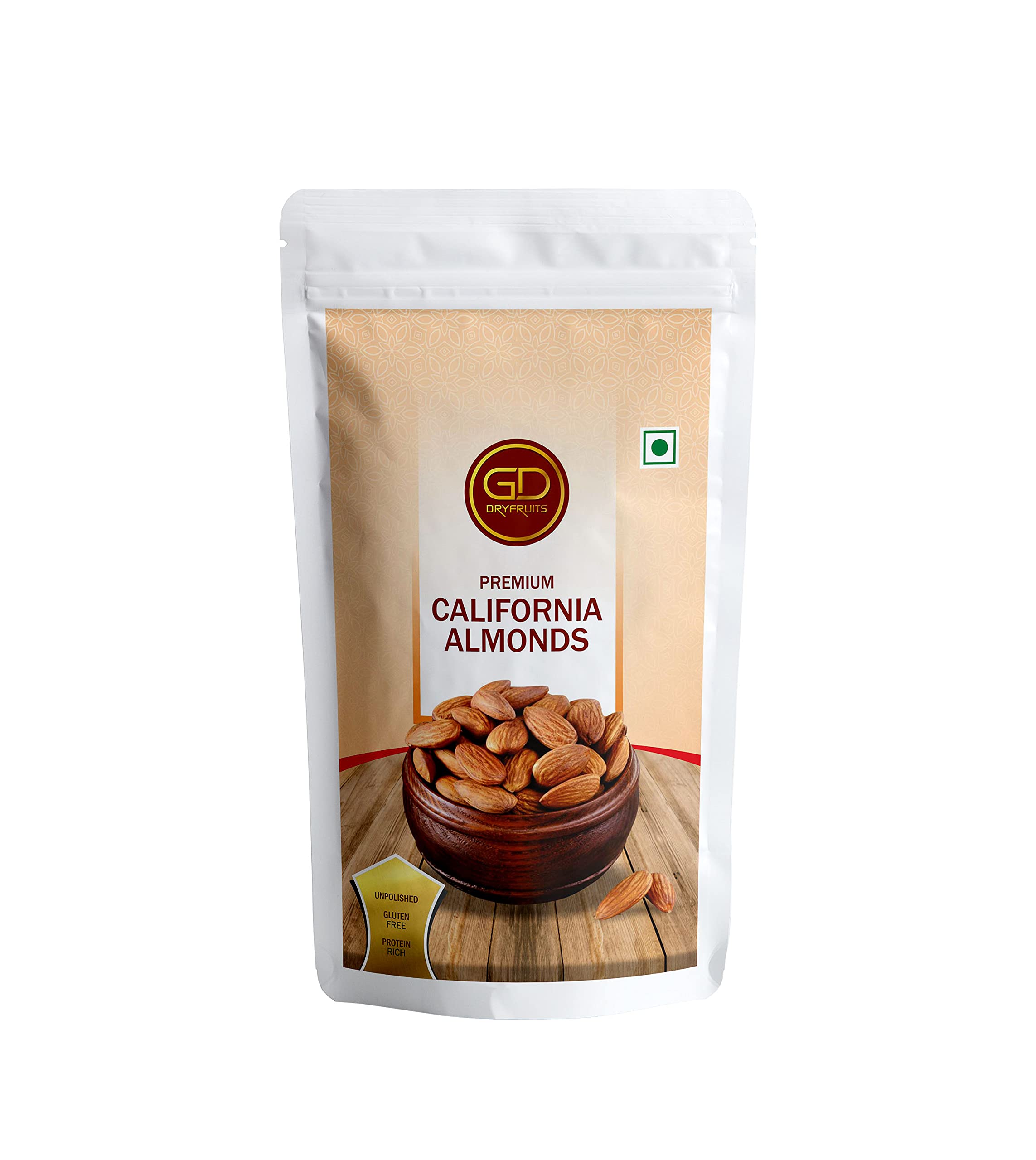 GD Dryfruit California Almonds (500g)