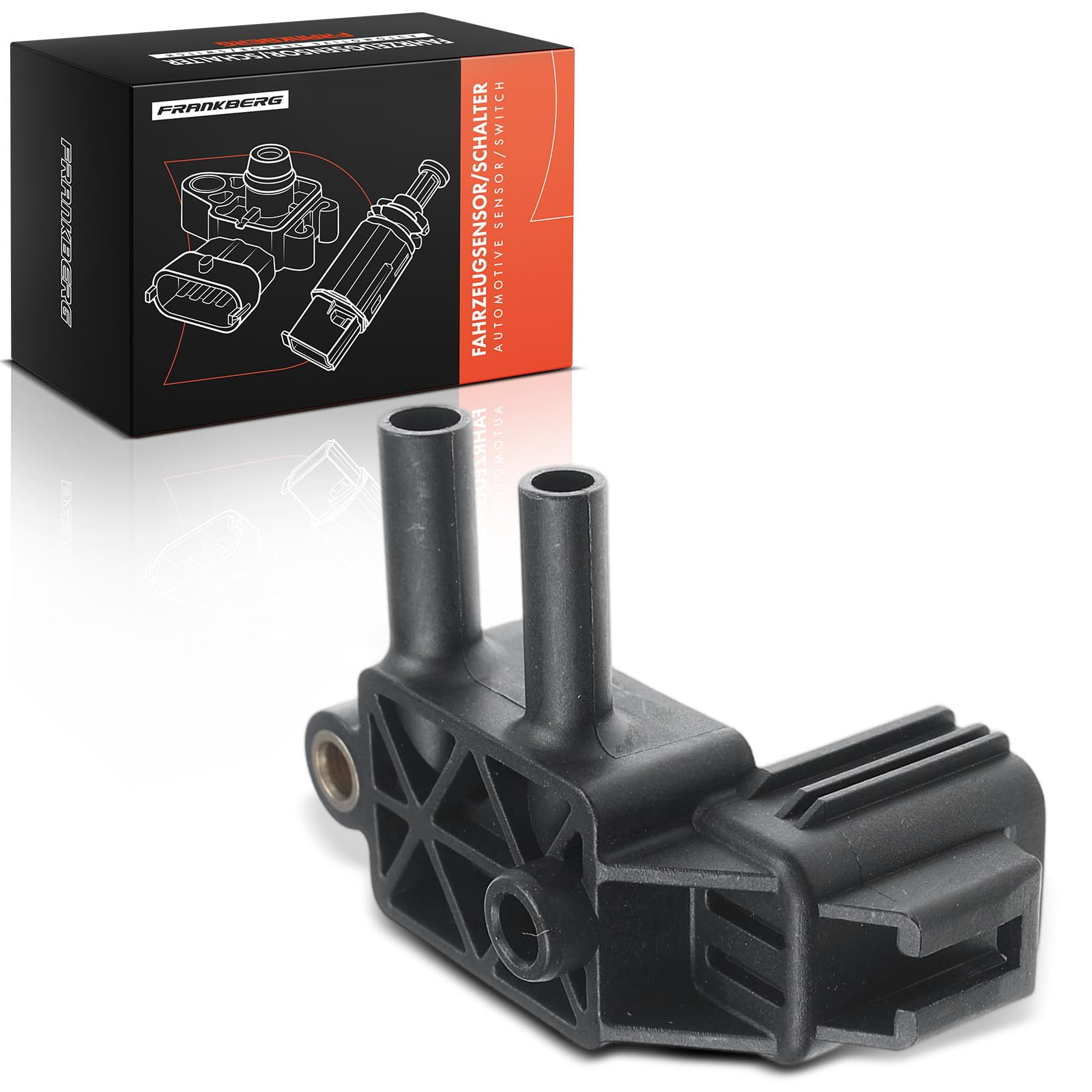 Frankberg Sensore pressione differenziale Pressione gas di scarico 3-Poli Compatibile con Galaxy WA6 Mondeo IV Turnier BA7 Focus III Turnier K.u.g.a I C-Max II DXA/CB7 DXA/CEU Replace# AV615L200AB