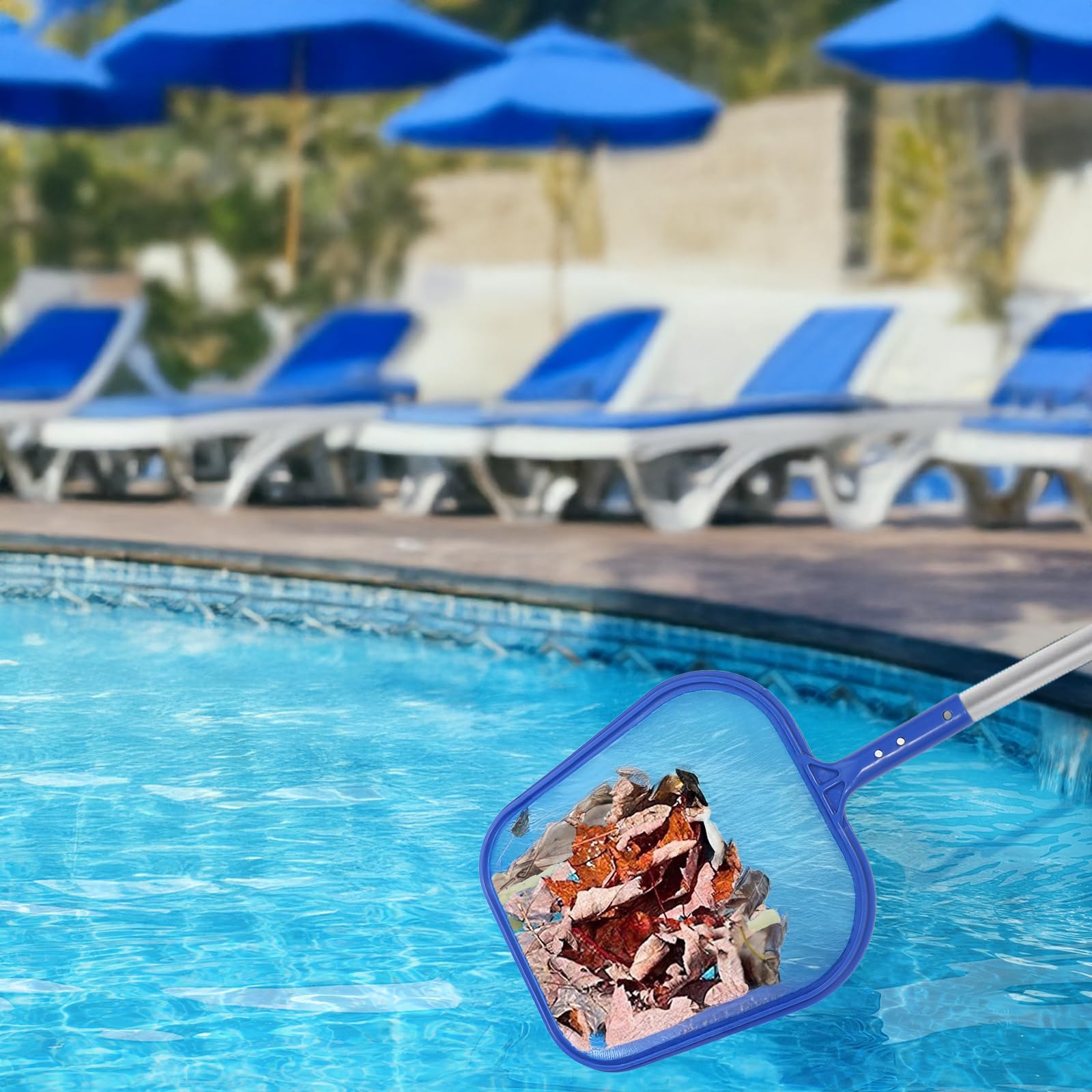 Épuisettes de Piscine Lot de 2 - Filet de Nettoyage Robuste pour Feuilles et Saleté