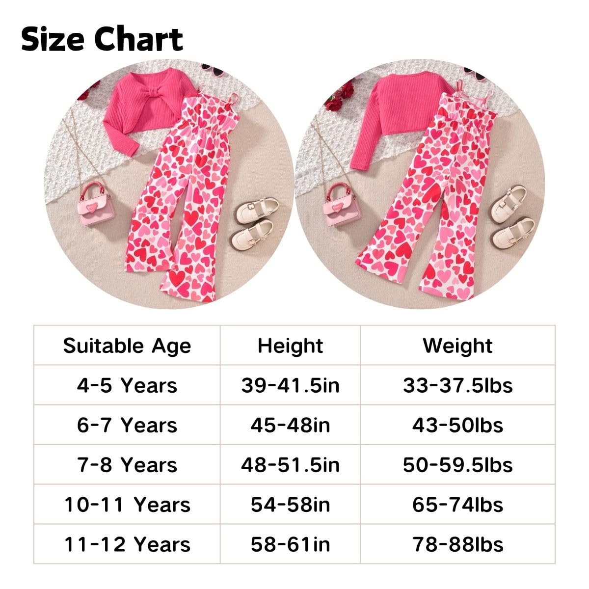 HIHA Ärmelloser Jumpsuit für Mädchen, langärmelig, gedrehte Vorderseite, Strampler, Kleidungsset, Größe 32-40