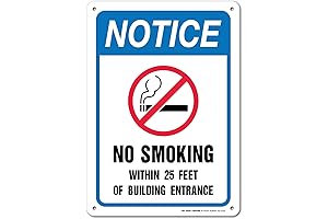 No Smoking Signs For Business Outdoor | 10x14 rust free Aluminum