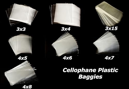 Miniatura 4 de CalCastle Craft 100 bolsas rectangulares transparentes de celofán suave con tapas abiertas de 3 x 15 pulgadas