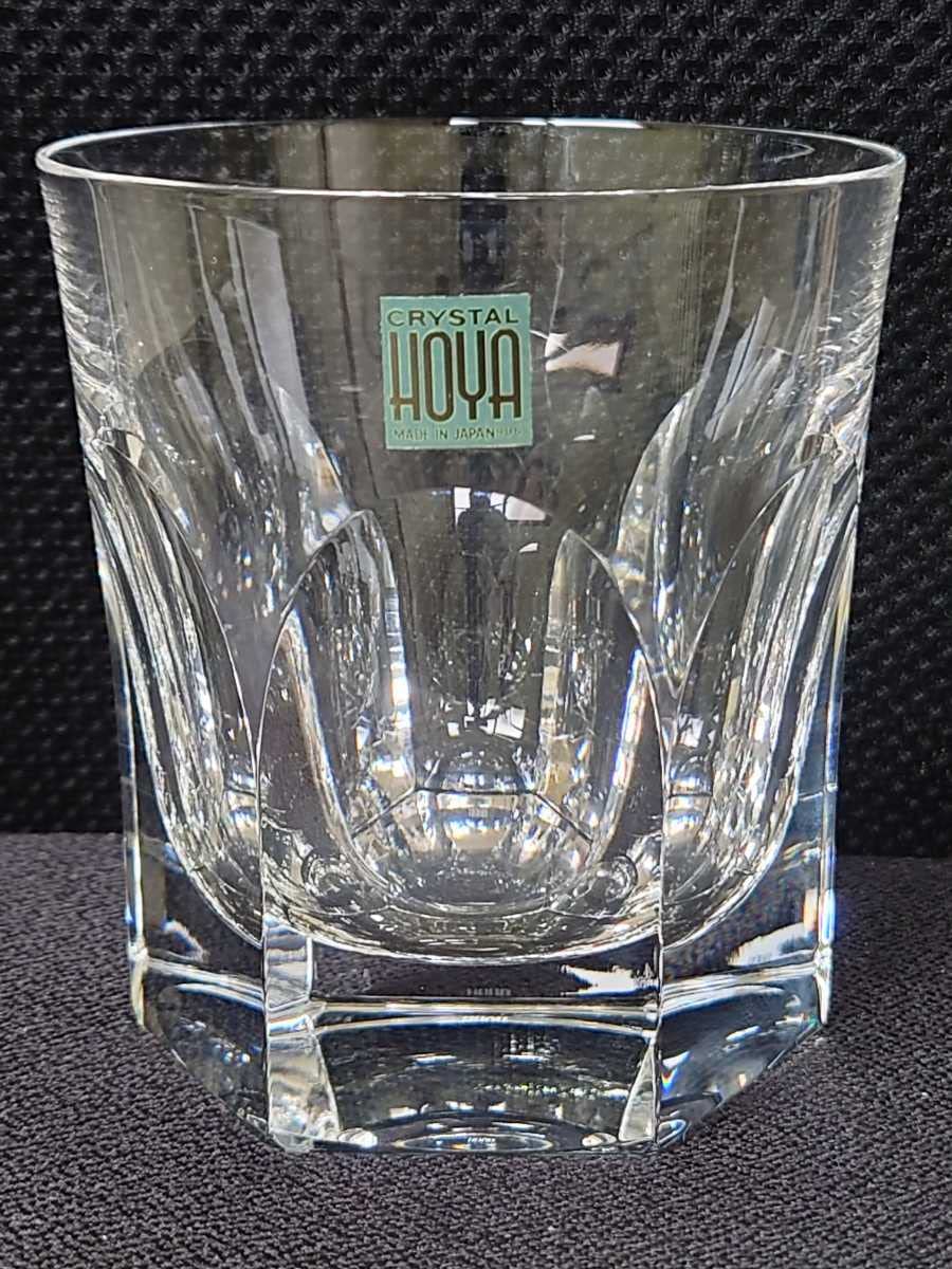 HOYA crystal 最高級 佐々文夫デザイン 万華鏡カット ロックグラス 
