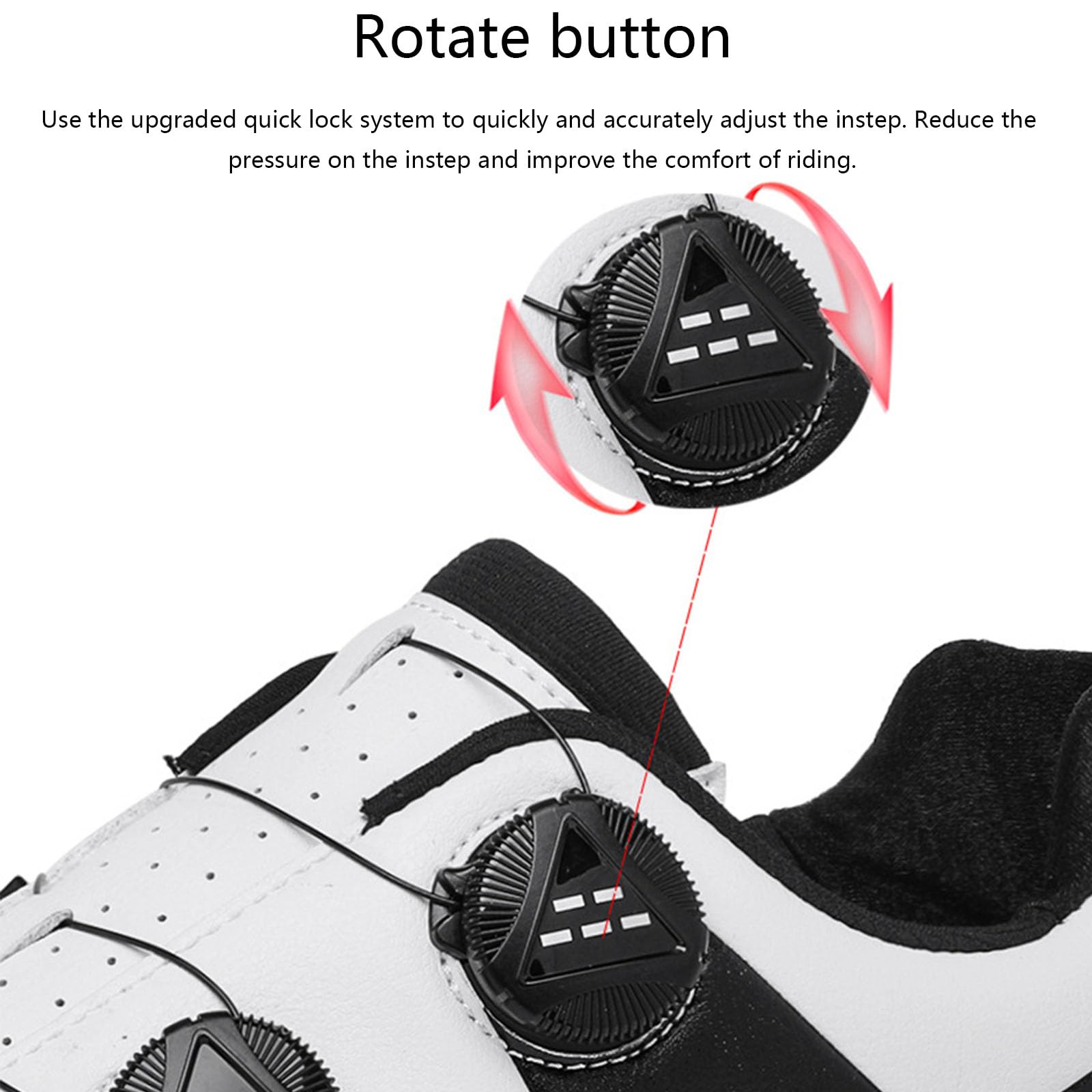 Fahrradschuhe Herren Mit Gummisohle Atmungsaktive Rennrad Und MTB Schuhe rutschfeste No-Lock Sportschuhe Mountainbike Schuhe