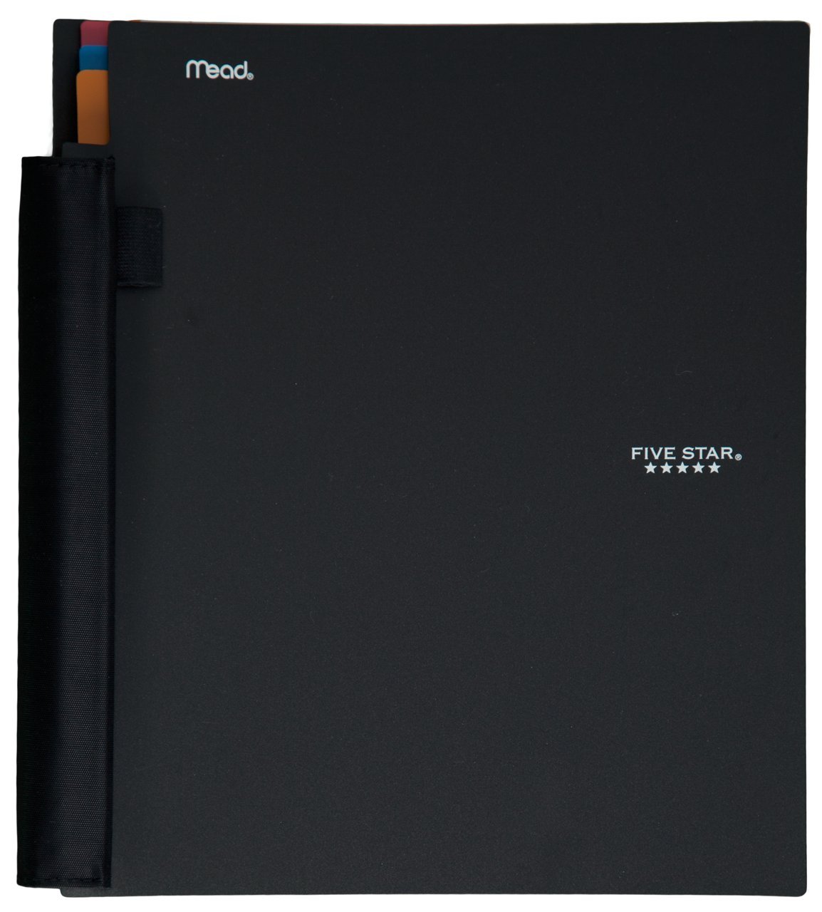 Advance Spiral Notebook, 3 Subject, College Ruled Paper, 150 Sheets, 11" x 8-1/2" Sheet Size, Black (72807)