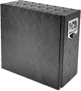 7.75 x 22 x 18.75 inch Aluminum Truck Bed Tool Box with 5 Drawers, Black