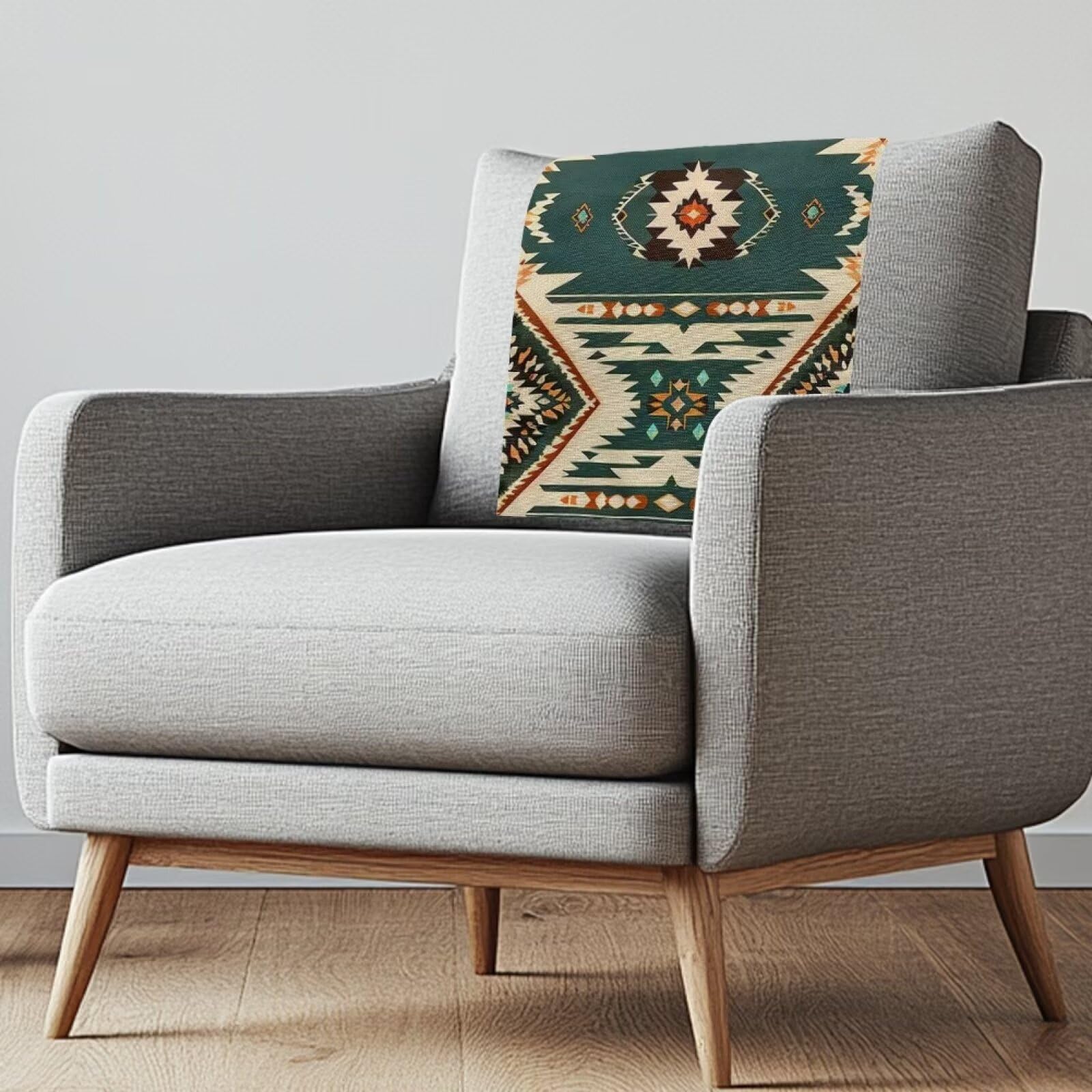 NETILGEN Geometry Aztec Headrest Cover for Recliner Chair 1 Pack Headrest Protector Sofa Couch Slipcovers Furniture Protectors โ image 1