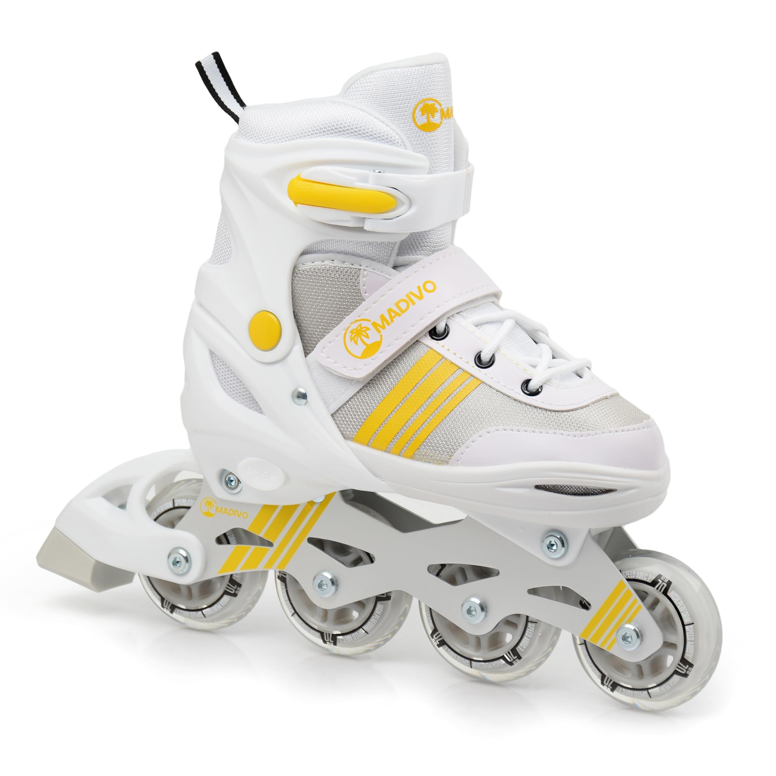 MADIVO Duo Set 2in1 Inliner/Schlittschuhe VERSTELLBAR | für Kinder und Jugendliche | Damen Herren Inline-Skates umbaubar zu Eislaufschuhe | Größen: 34-37, 38-41