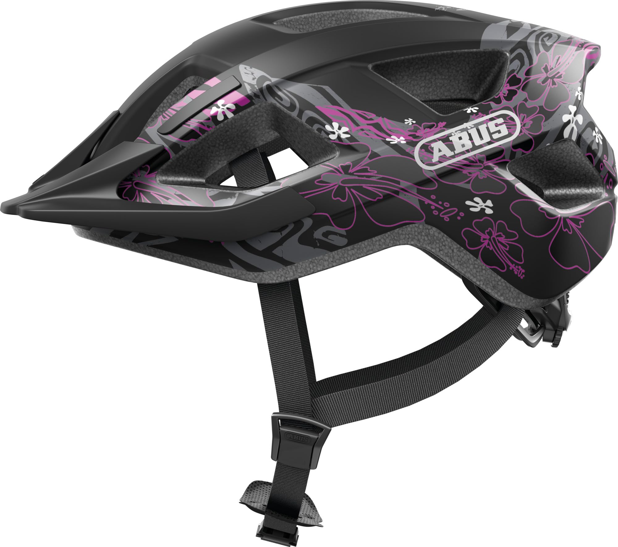 ABUS Aduro 3.0 LED Bike Helmet - sporty city Helmet in a stylish design for everyday and sporty Tours - with Rear Light - for Men and Women - Size S, black