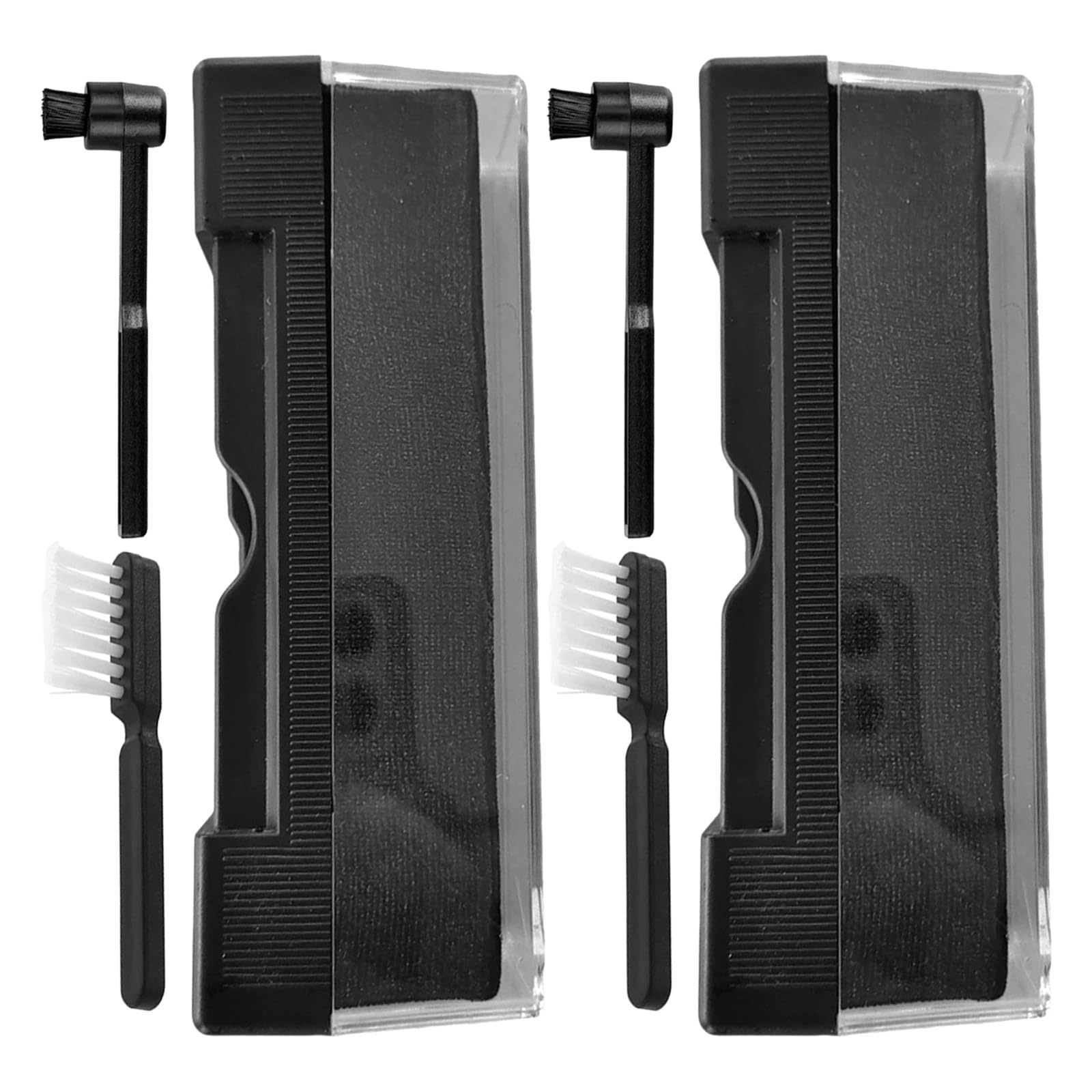 2 set di spazzole per la pulizia dei dischi in vinile, spazzola antistatica per la pulizia dei dischi, accessori per la dello stilo del giradischi, strumenti per la e la cura del vinile