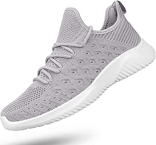 Feethit Tenis de correr para hombre, ligeros, transpirables, antideslizantes, cómodos y a la moda, tenis para caminar