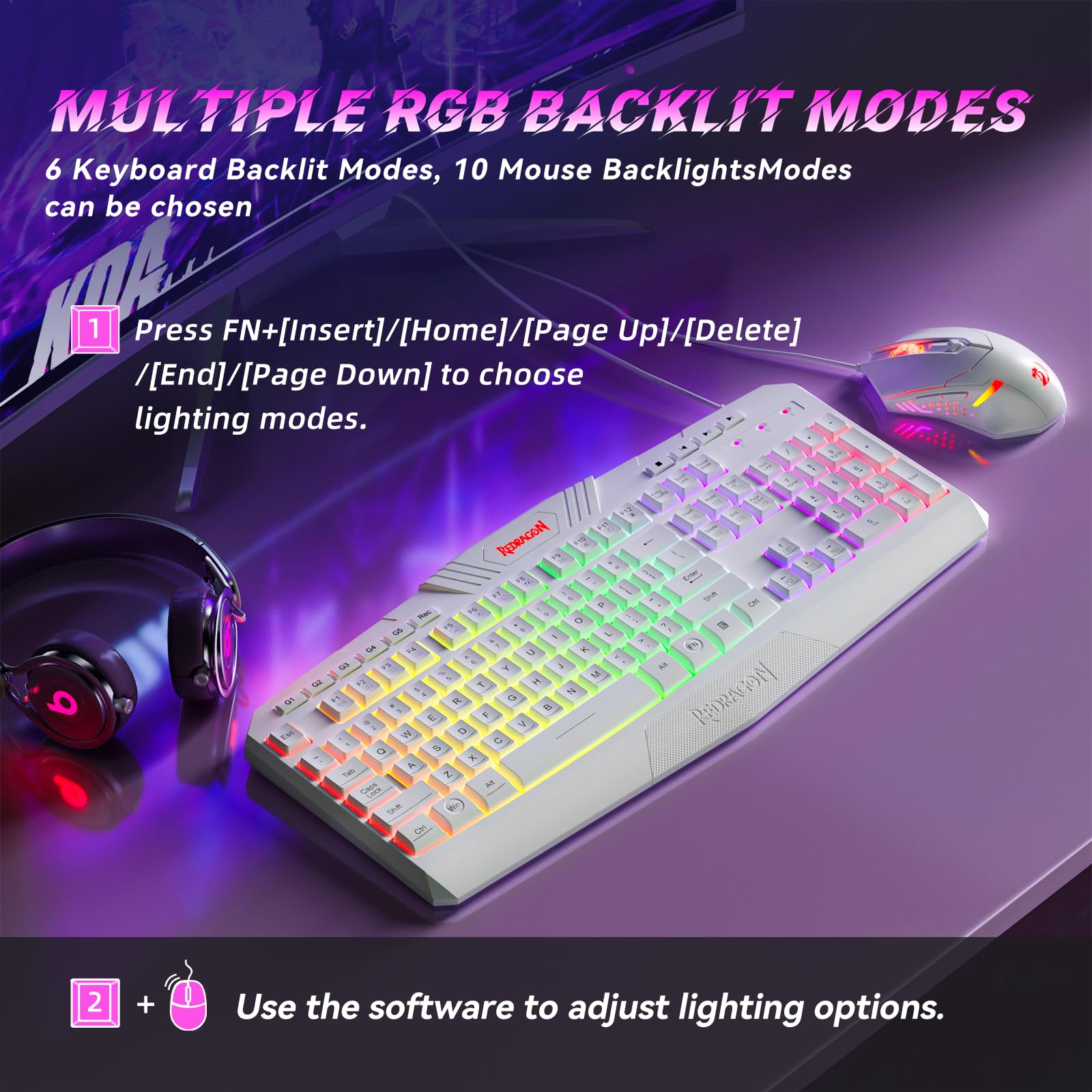 Amazon | Redragon S101 Wired Gaming Keyboard and Mouse Combo RGB