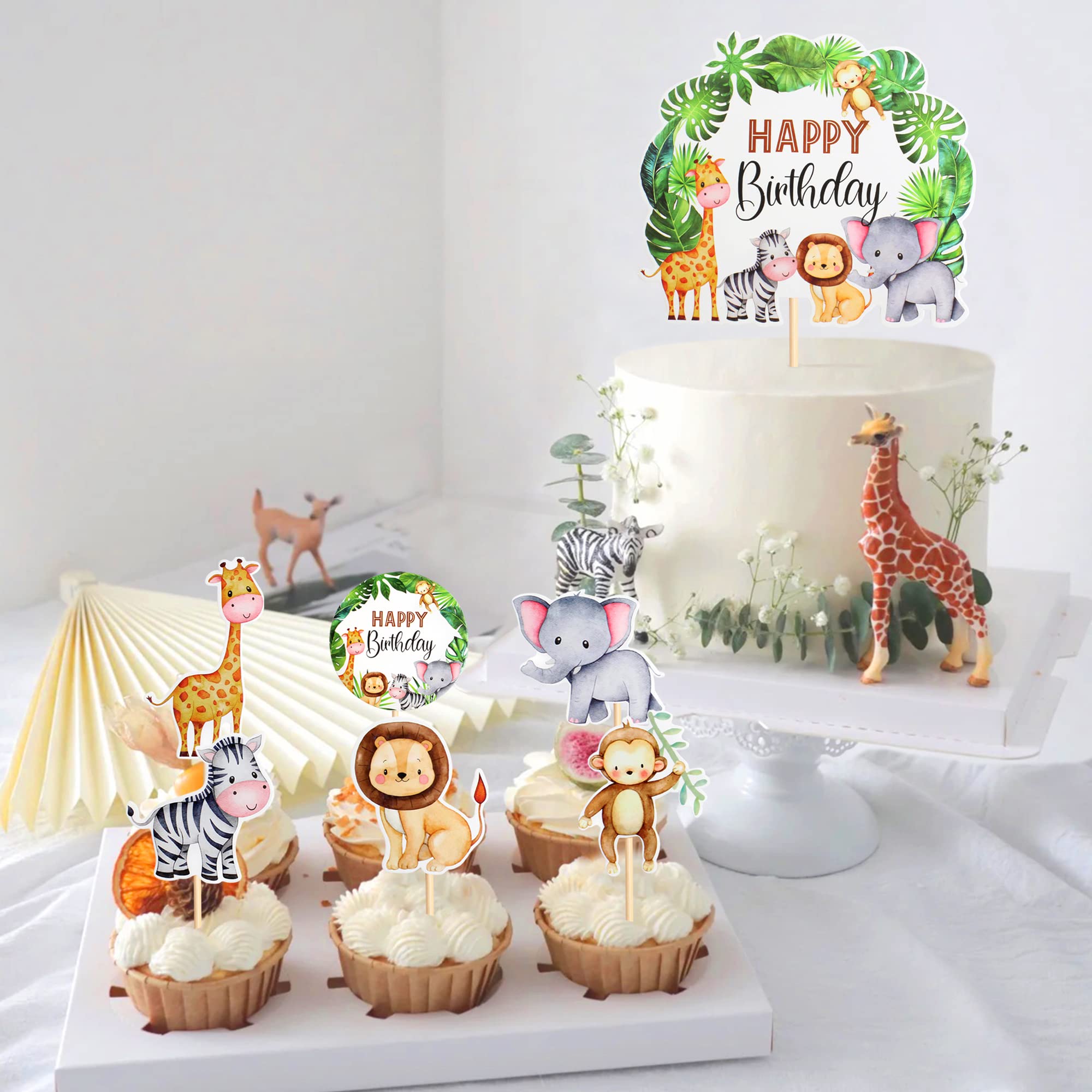 24 Decorazioni Per Cupcake A Forma Di Aquila – Topper In Cartone Per Feste A Tema Animali - 3