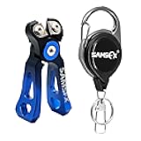 SAMSFX MINI Fishing Line Cutters with Retractors, Braid Scissors,Tungsten Line Cutter That Cut Braid, Mono and Fluoro Lines Clean & Smooth Fly Fishing Equipment