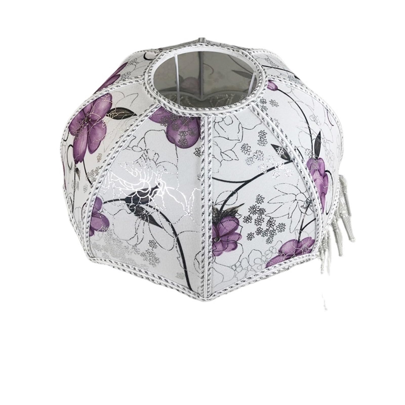 Luysgbxr Color-03 Tassel Lampshade Retro Lampshade Umbrella Shape Cloth Chandelier Wall Lamp Cover With Tassels