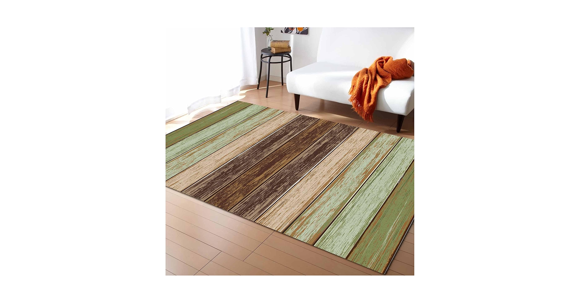 Amazon.com: RisQiten Farmhouse Sage Green Brown Area Rugs