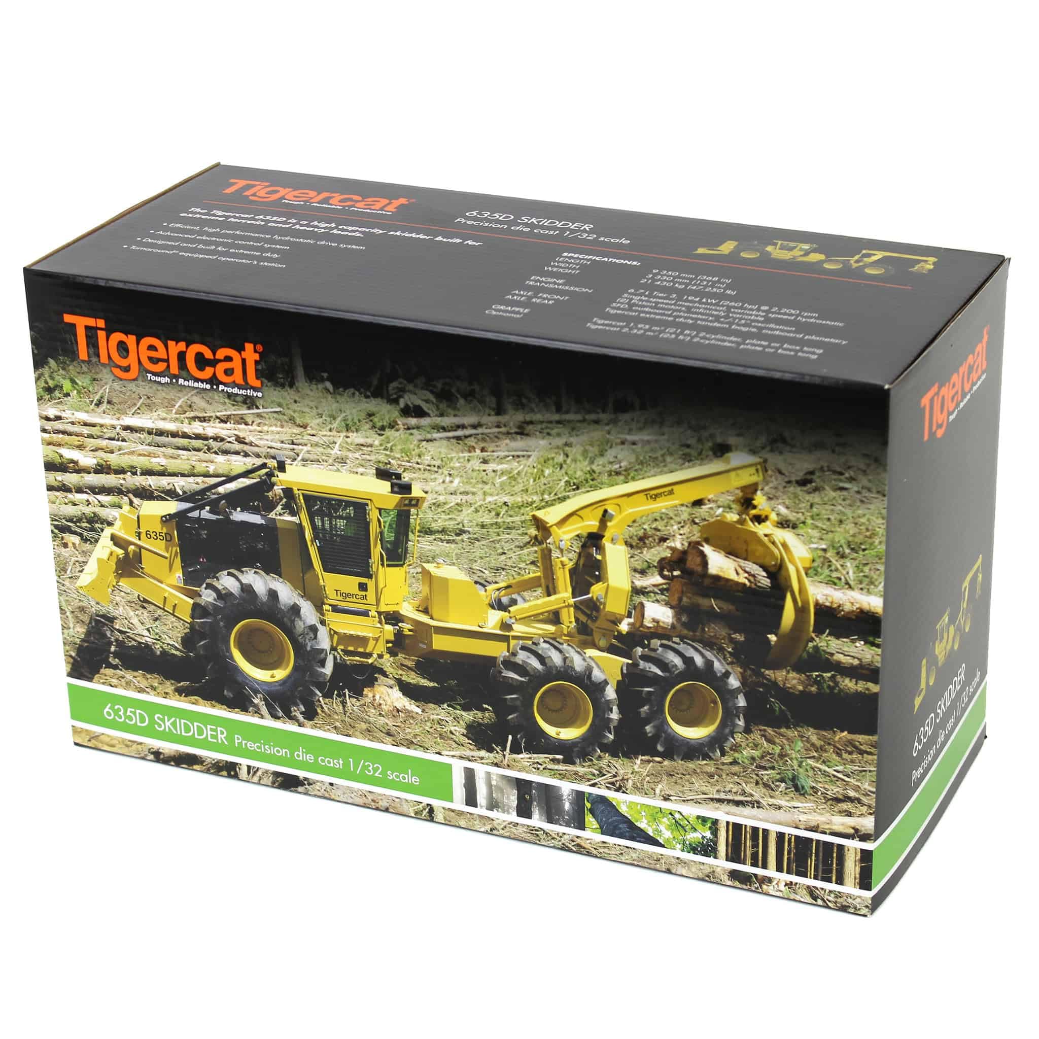 Amazon.com: OBT 1/32 Tigercat 635D Skidder CV281 : Arts, Crafts